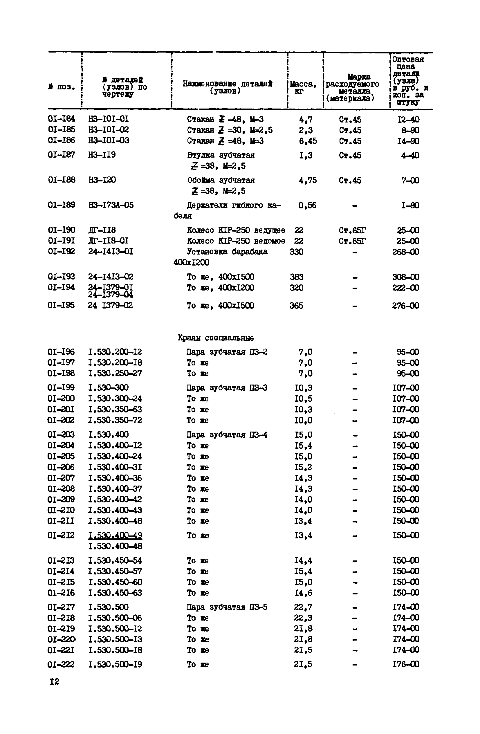 Прейскурант 27-06-39