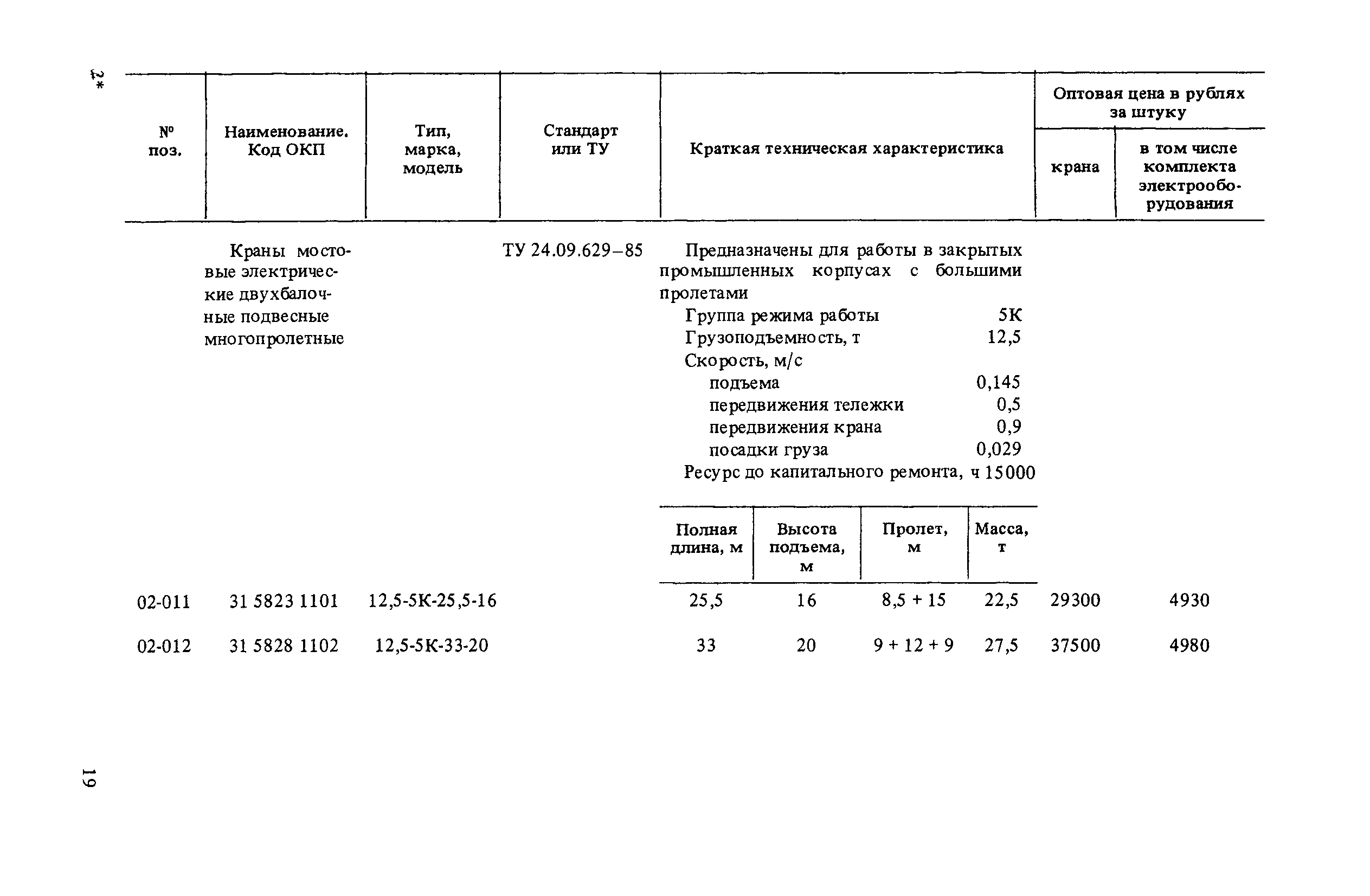 Прейскурант 19-06