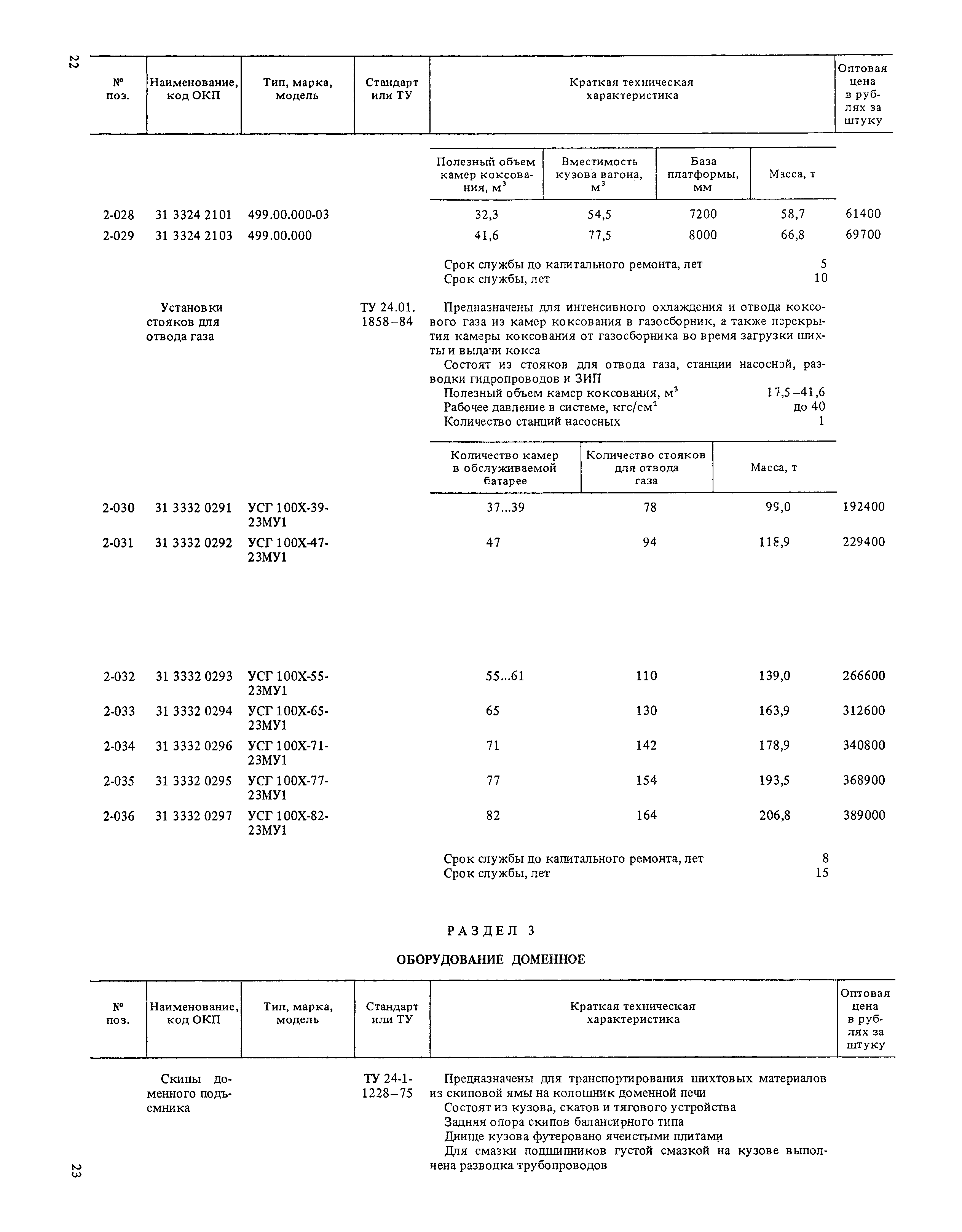 Прейскурант 19-01