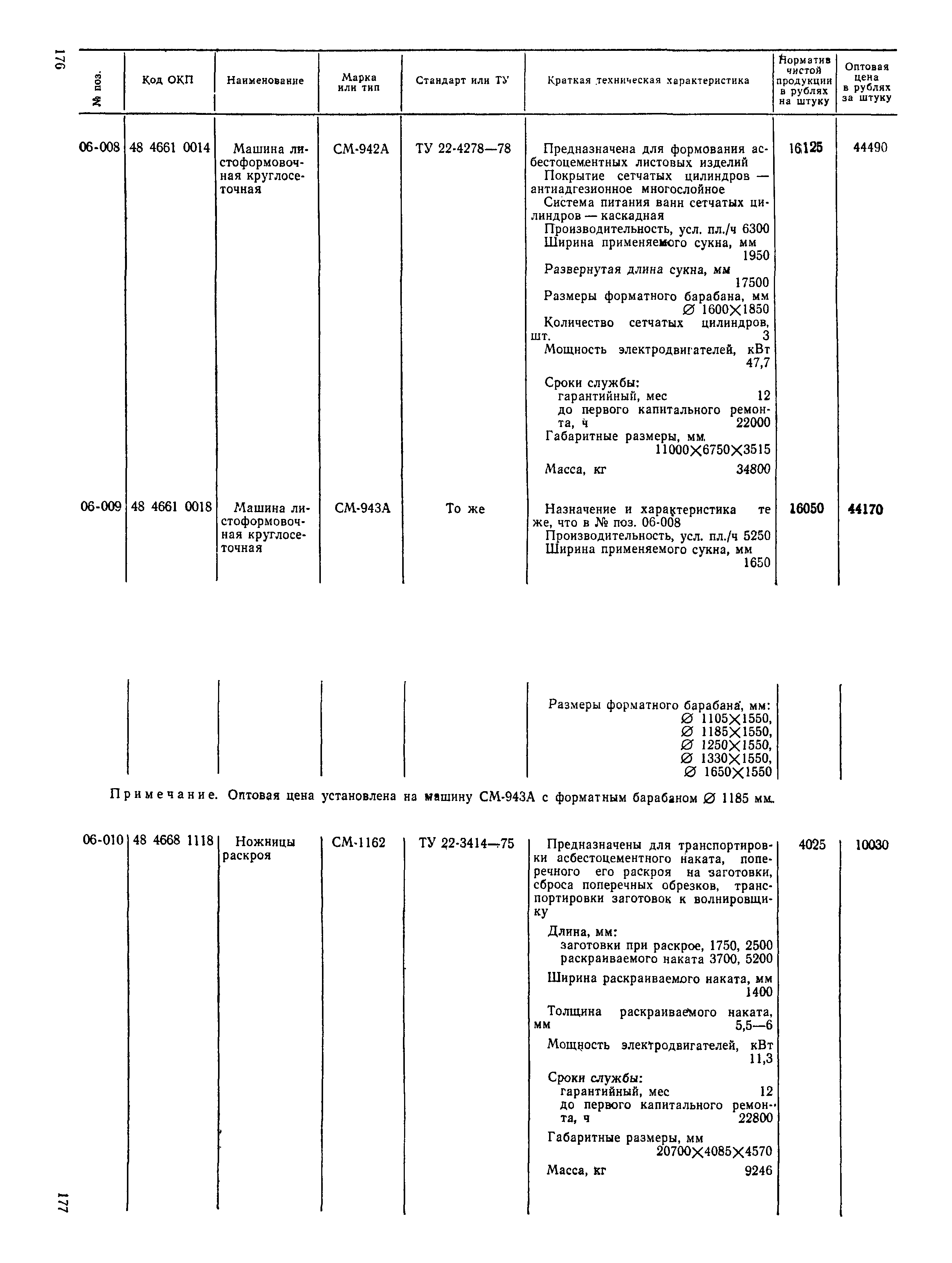 Прейскурант 22-03