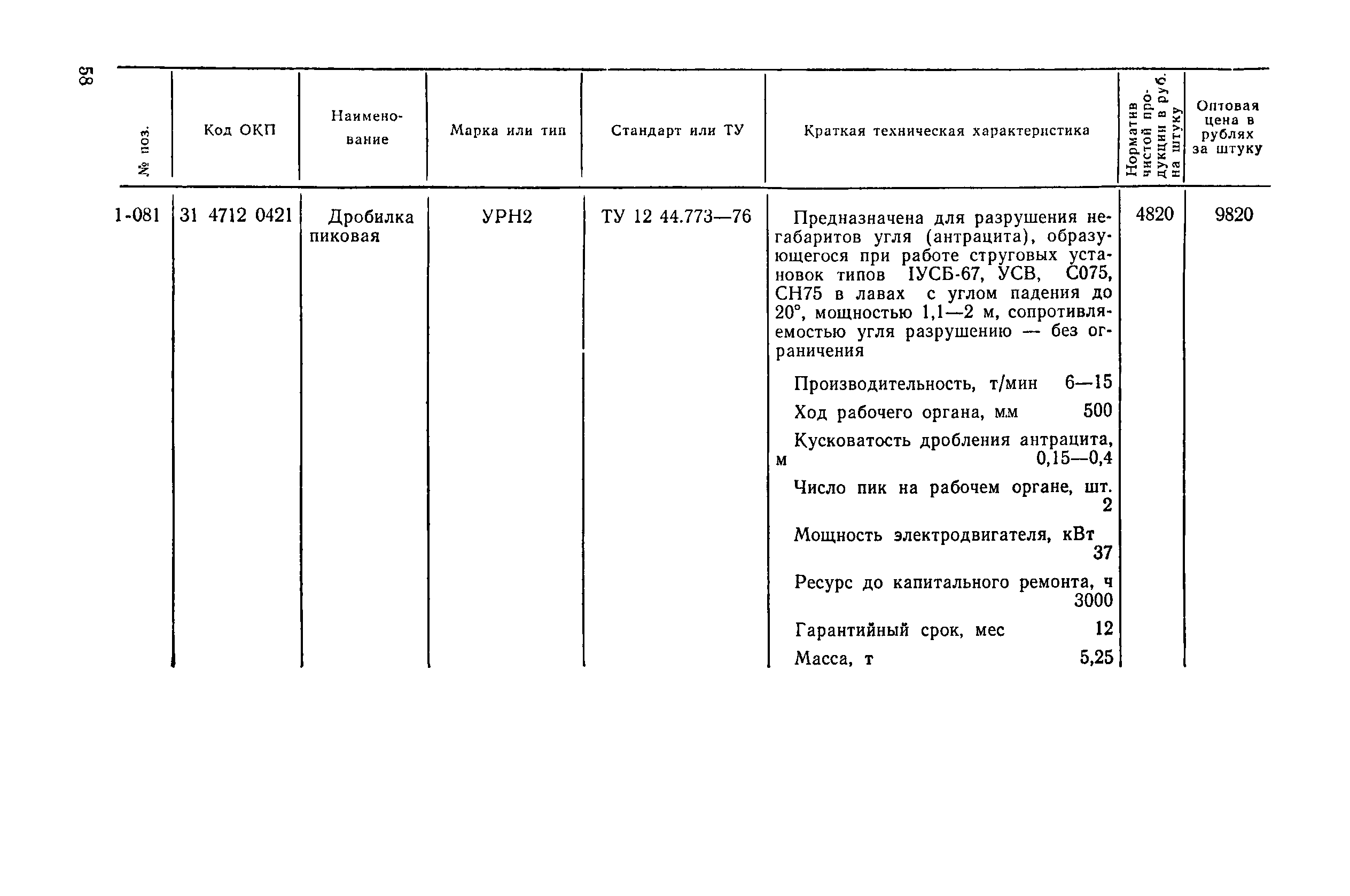 Прейскурант 22-02