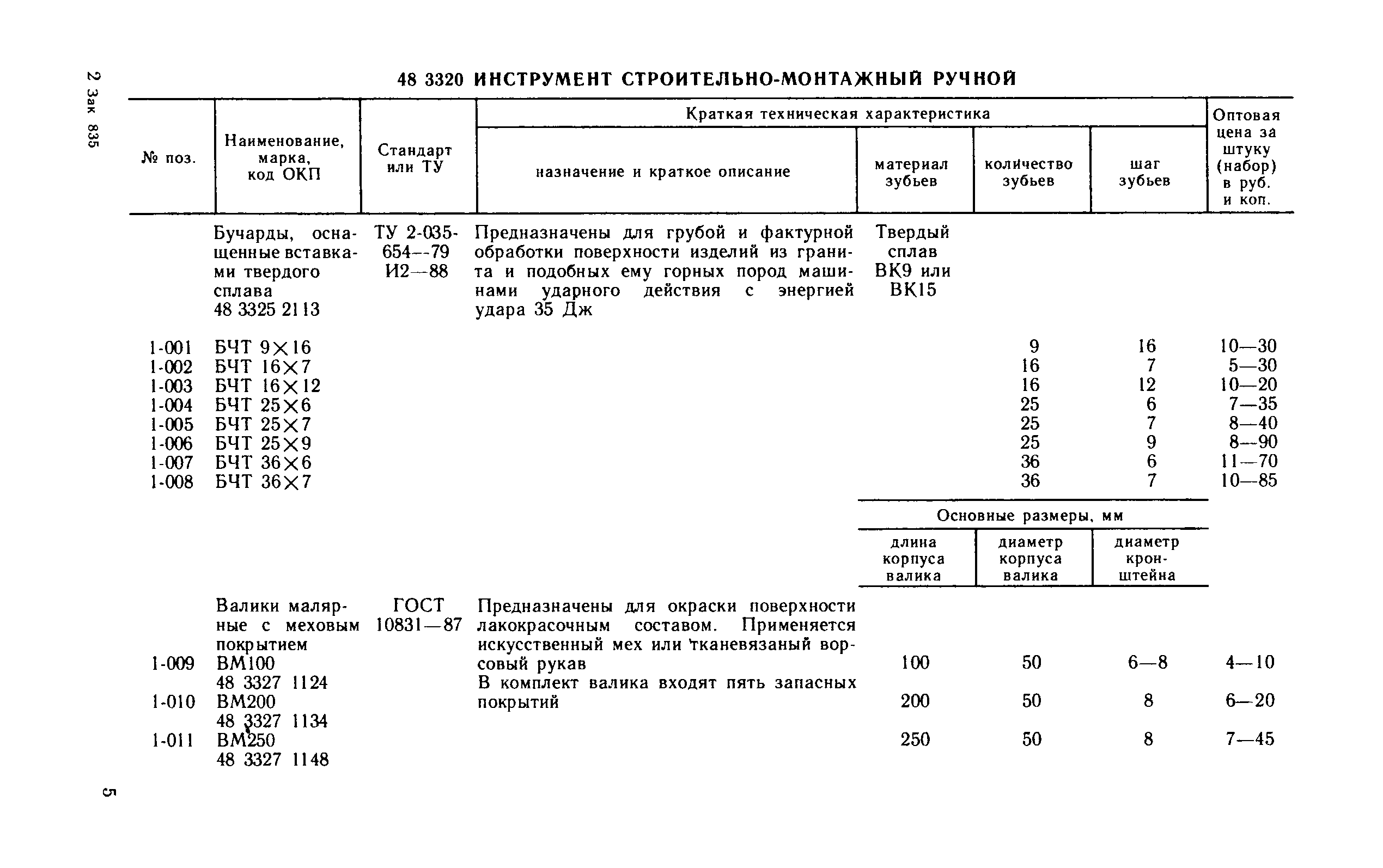 Прейскурант 22-04-49