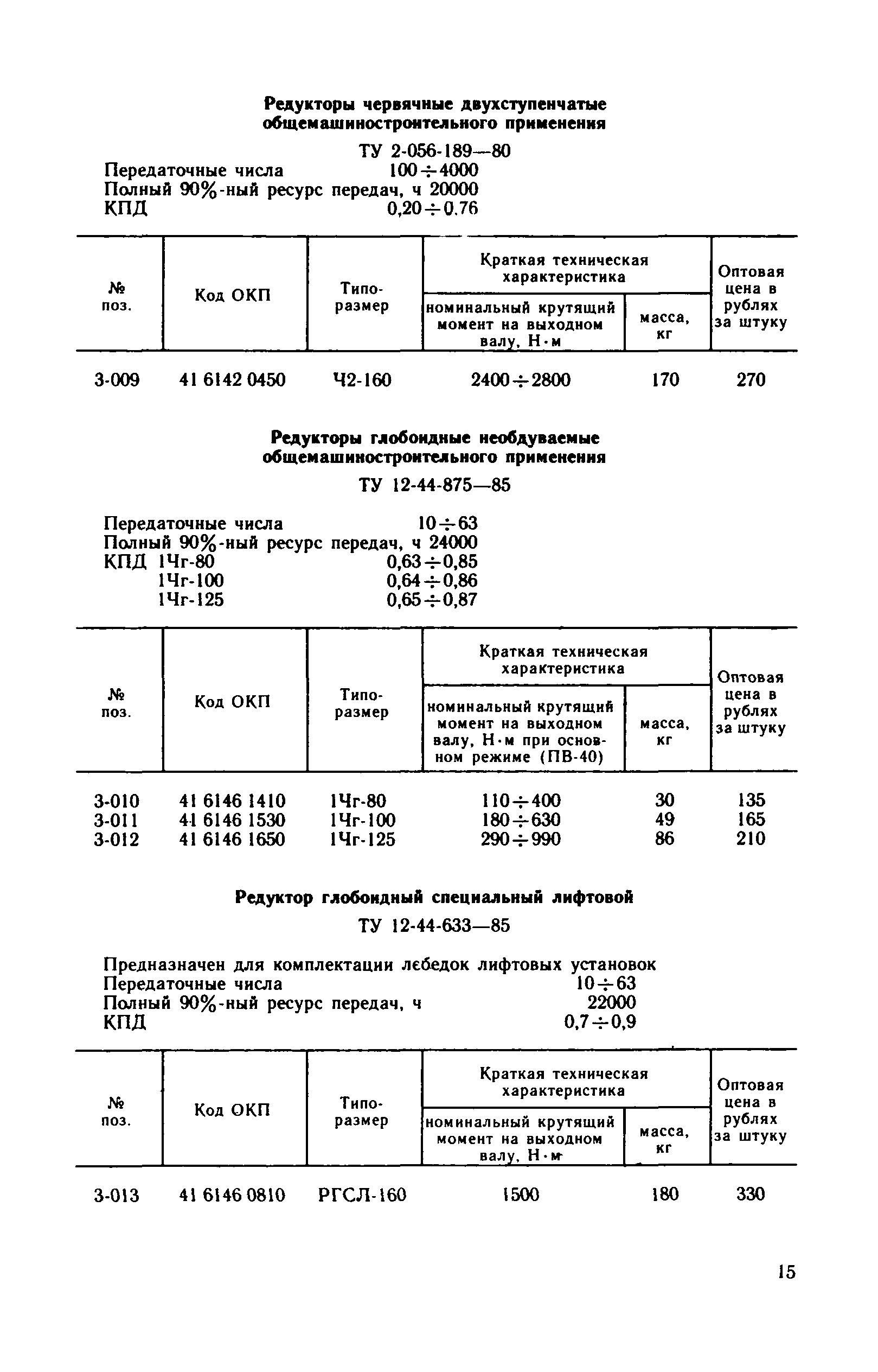 Прейскурант 19-08