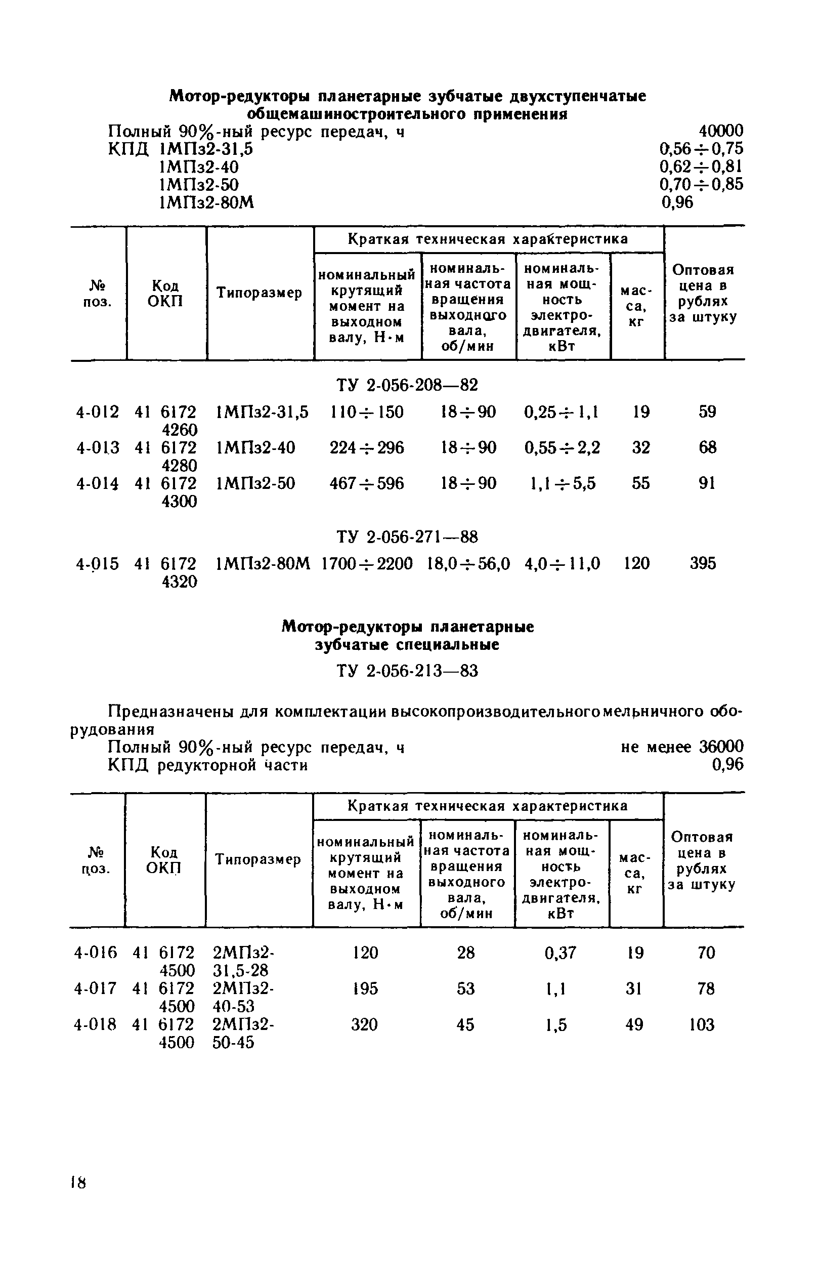 Прейскурант 19-08