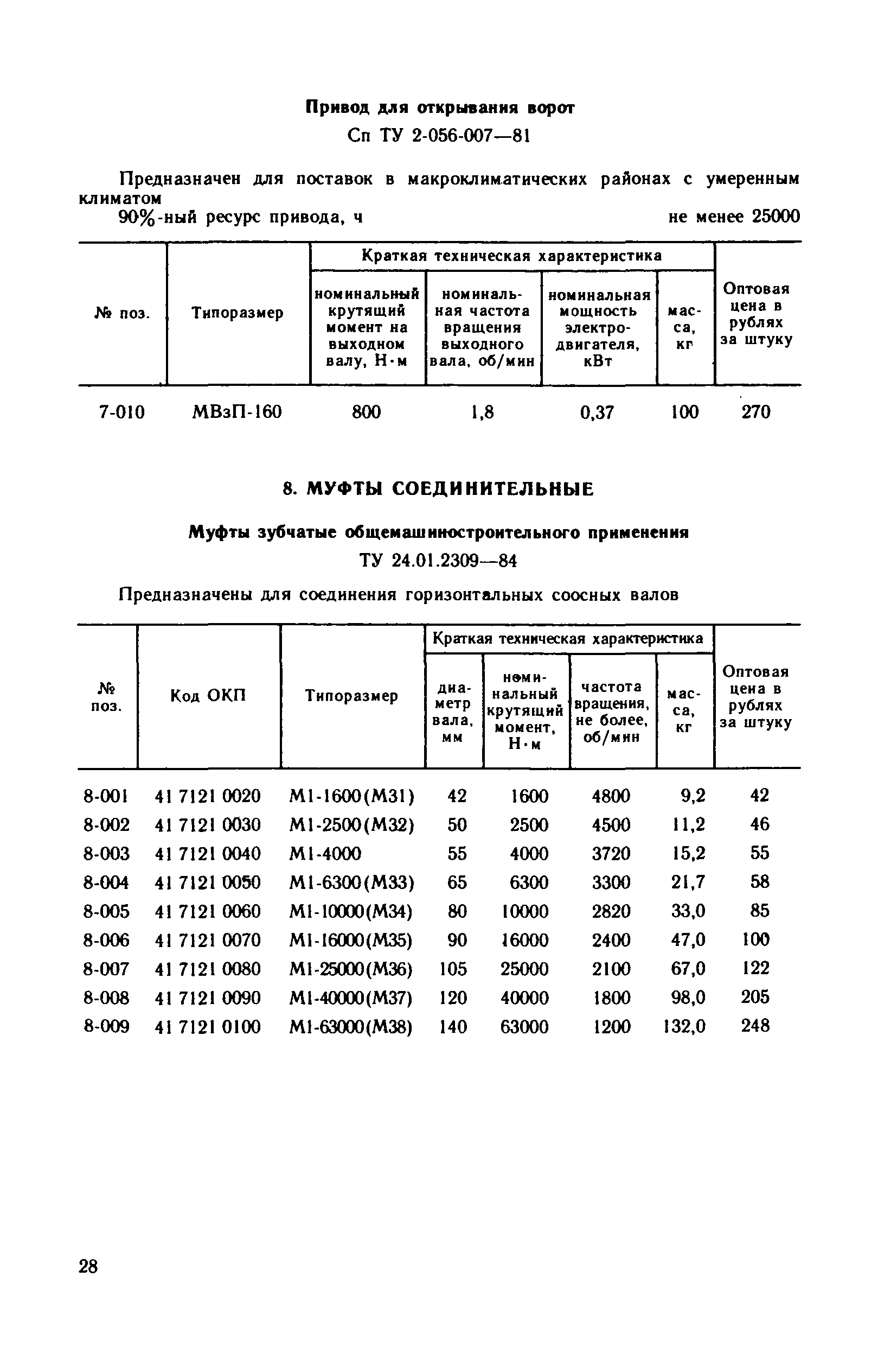 Прейскурант 19-08