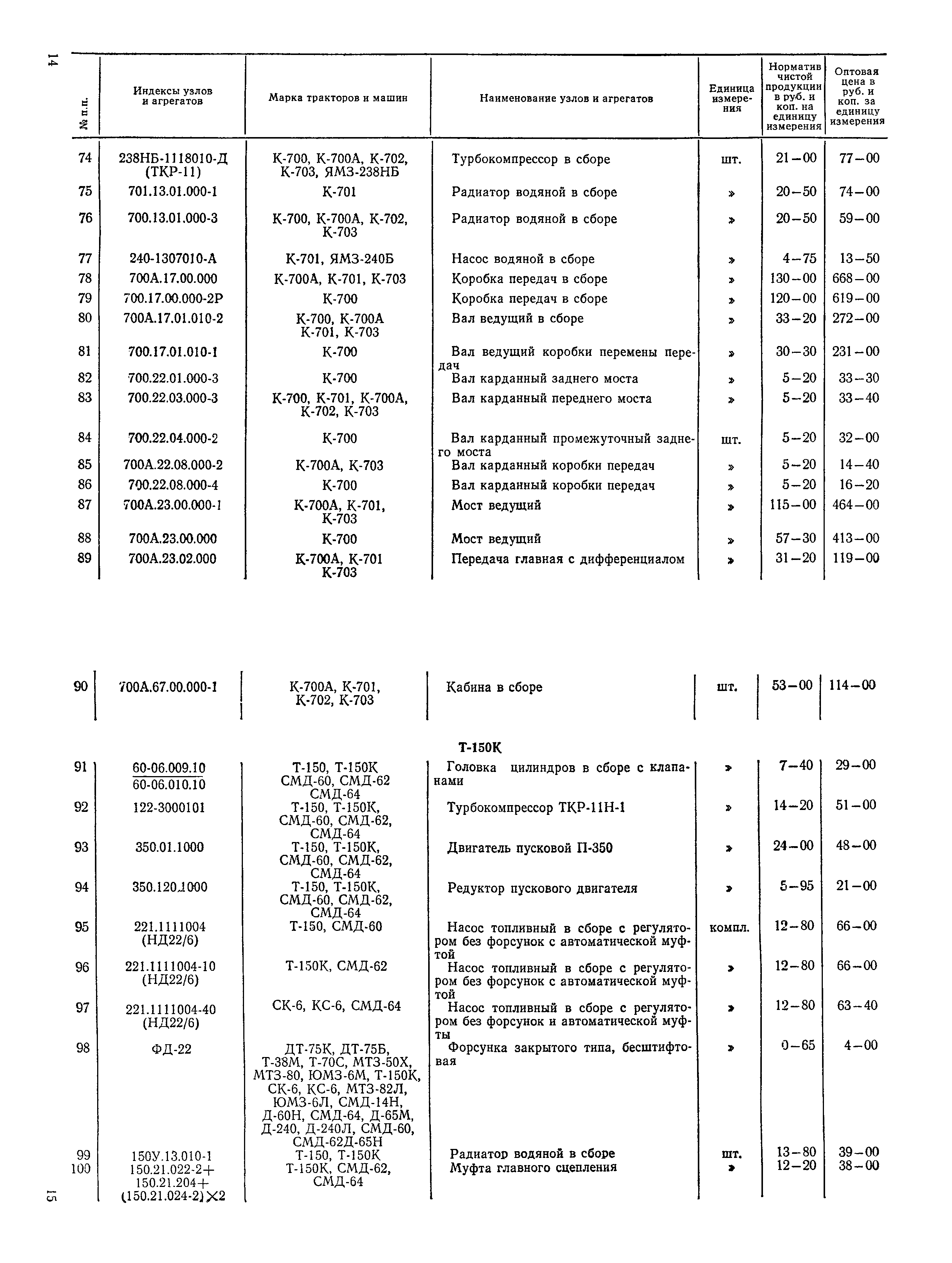 Прейскурант 26-03