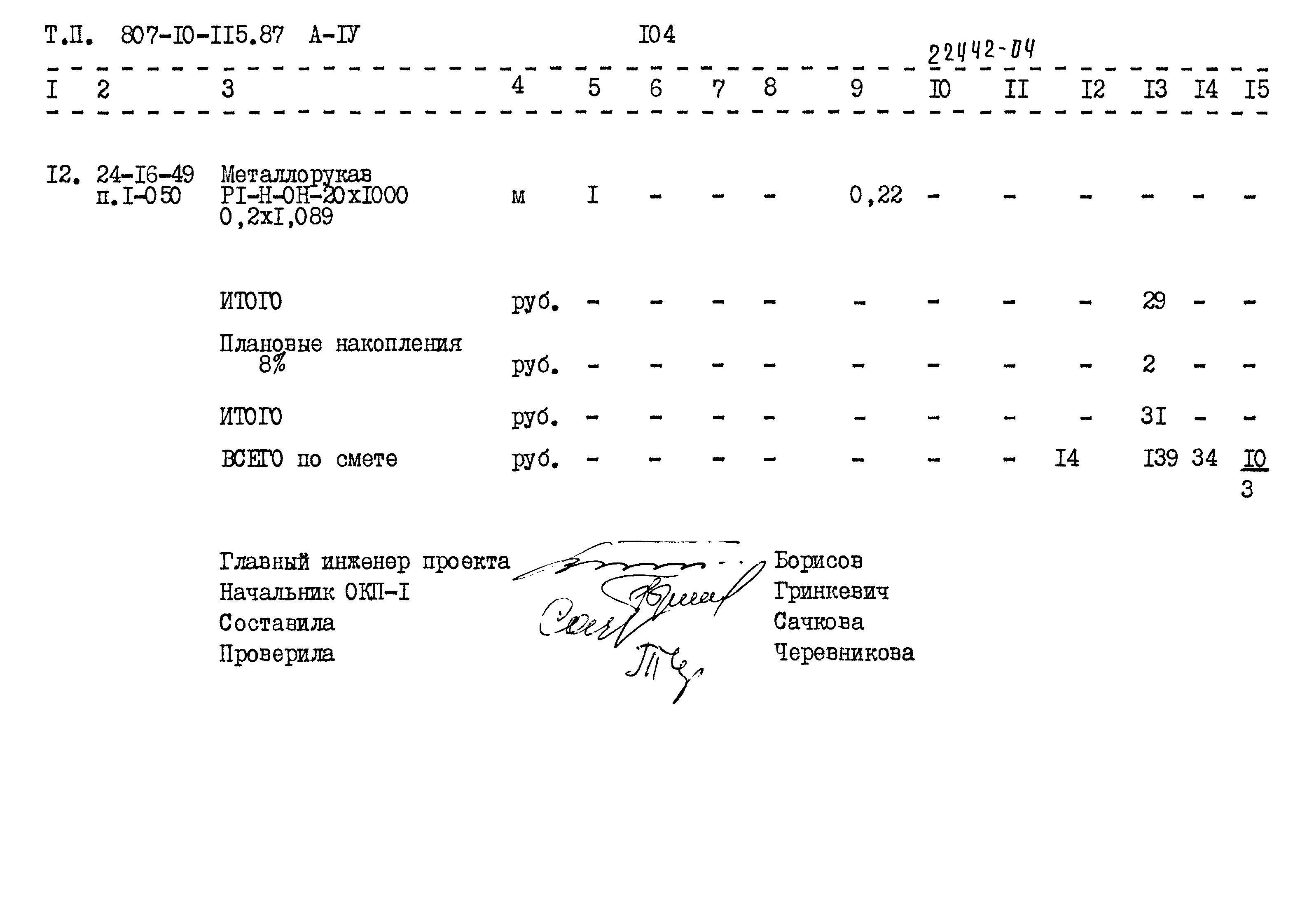 Типовой проект 807-10-115.87