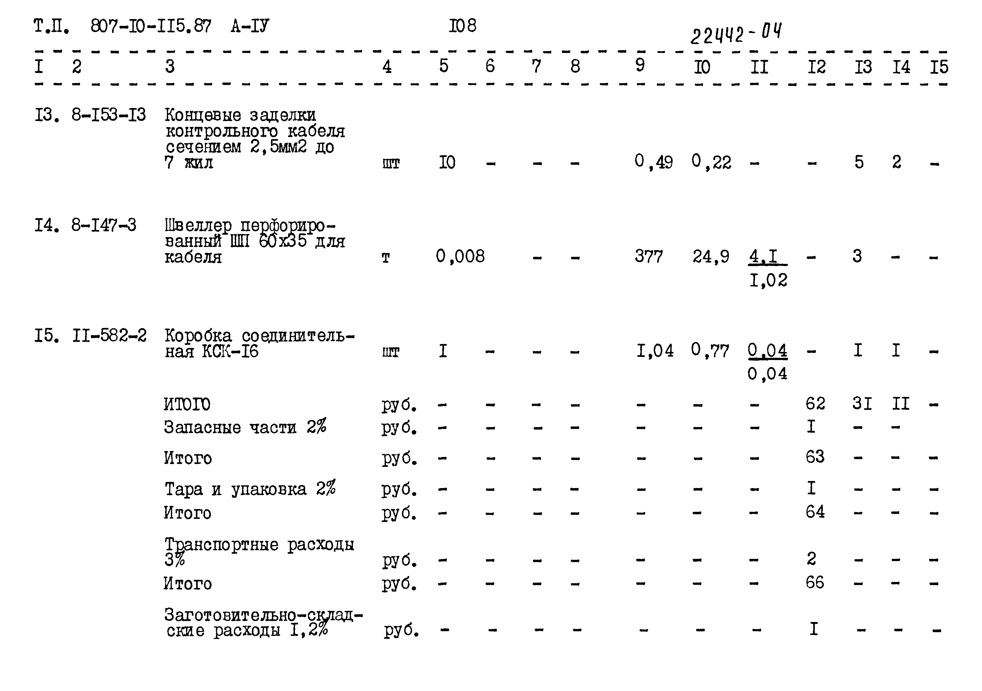 Типовой проект 807-10-115.87
