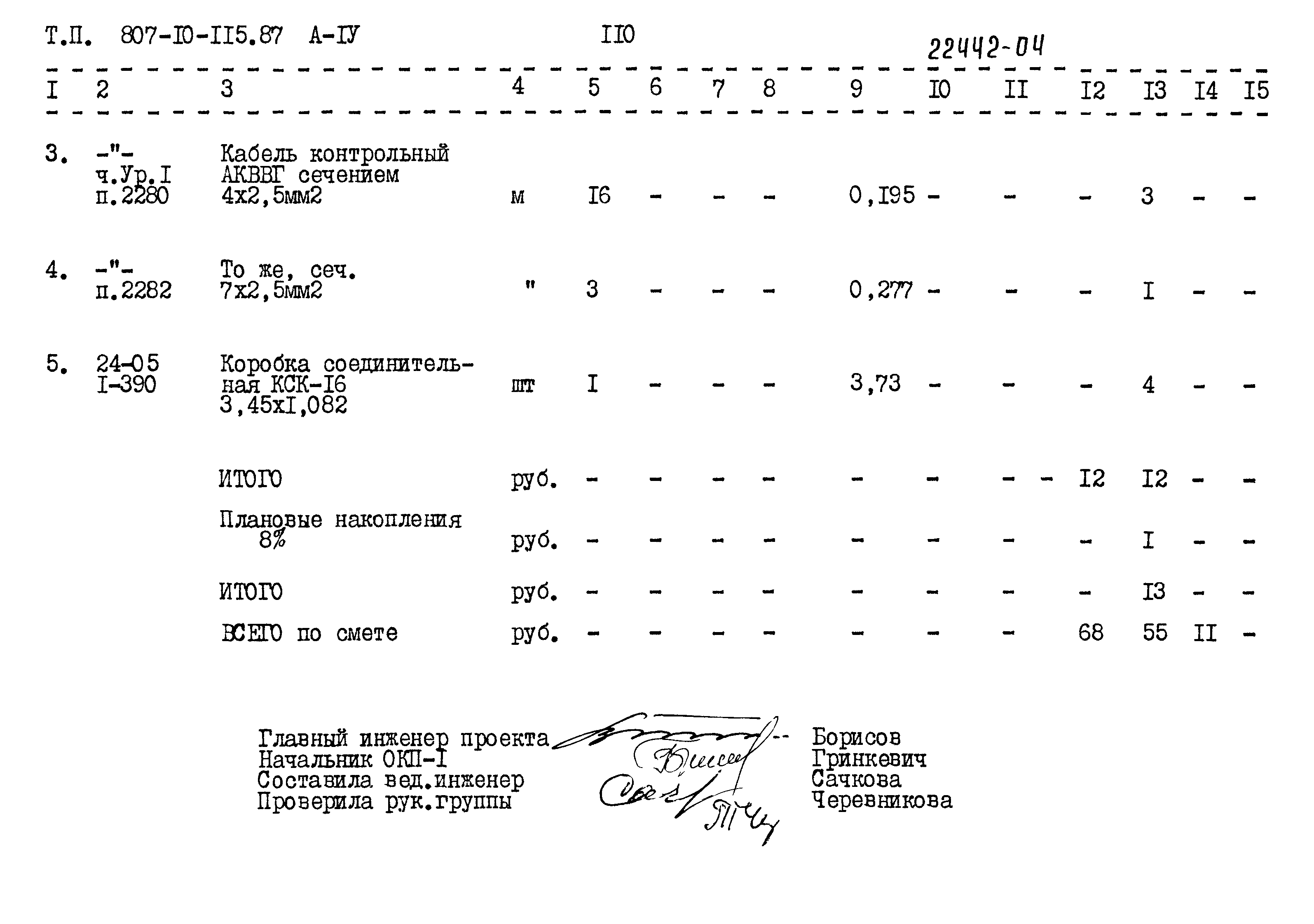 Типовой проект 807-10-115.87