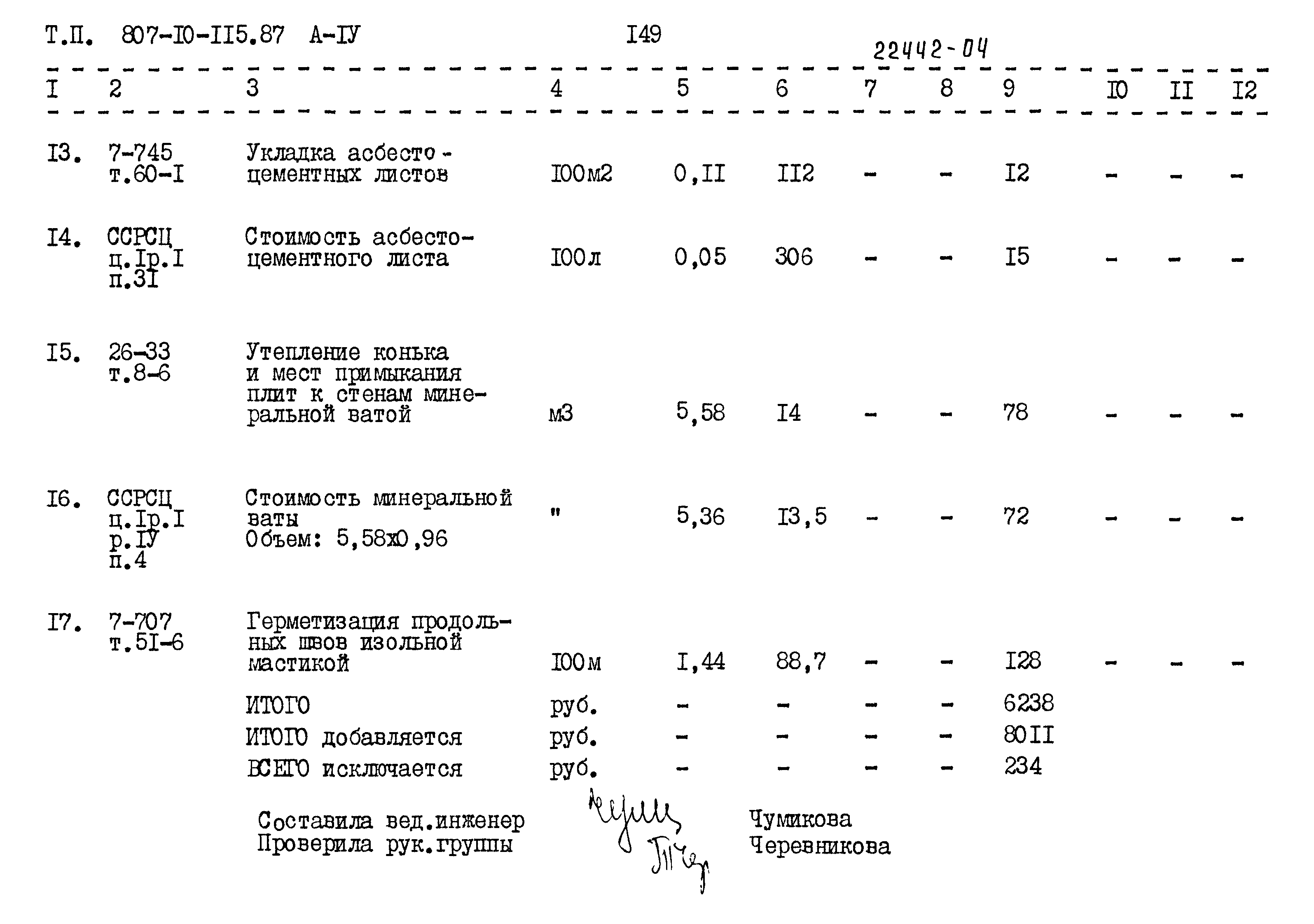Типовой проект 807-10-115.87