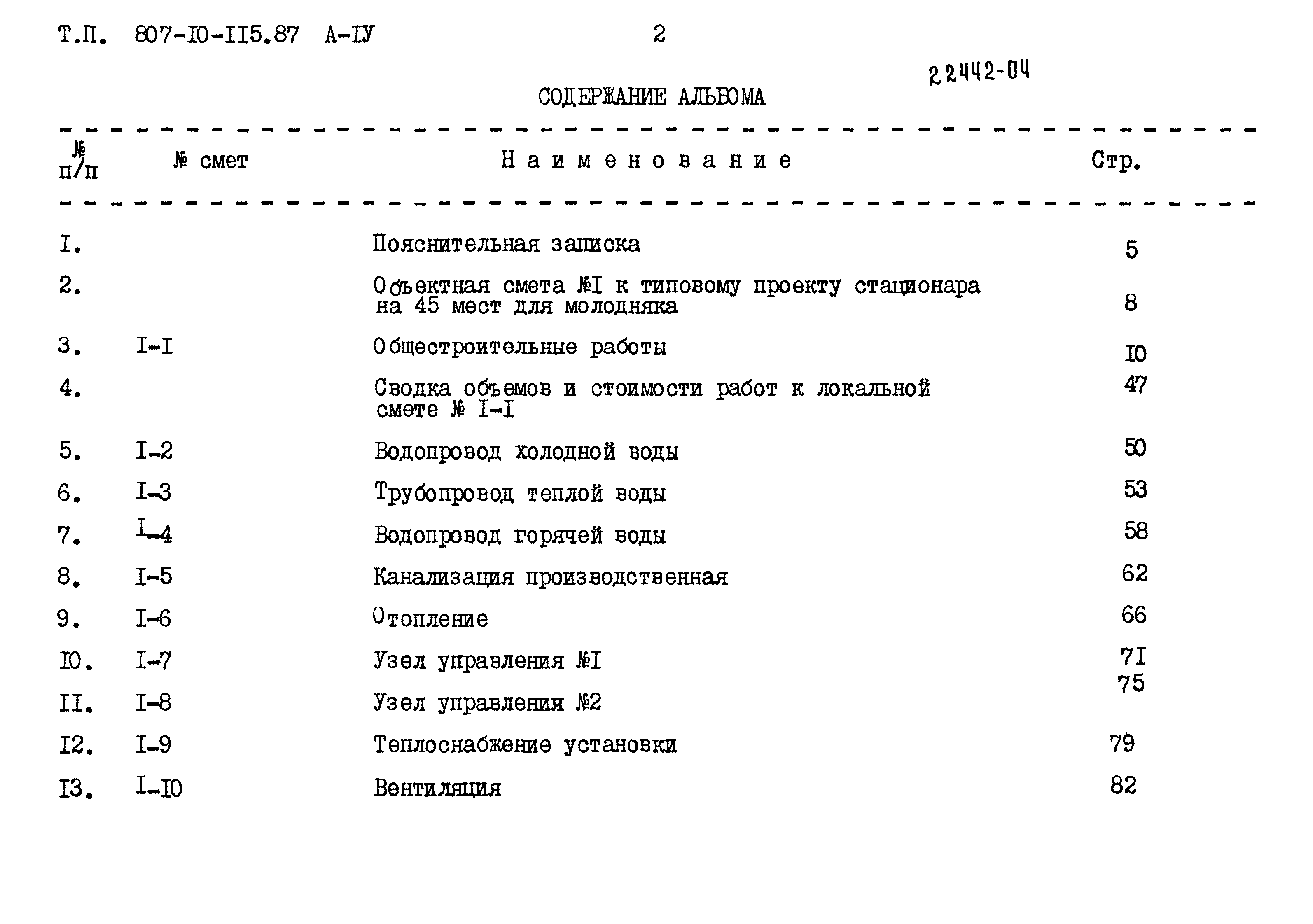 Типовой проект 807-10-115.87