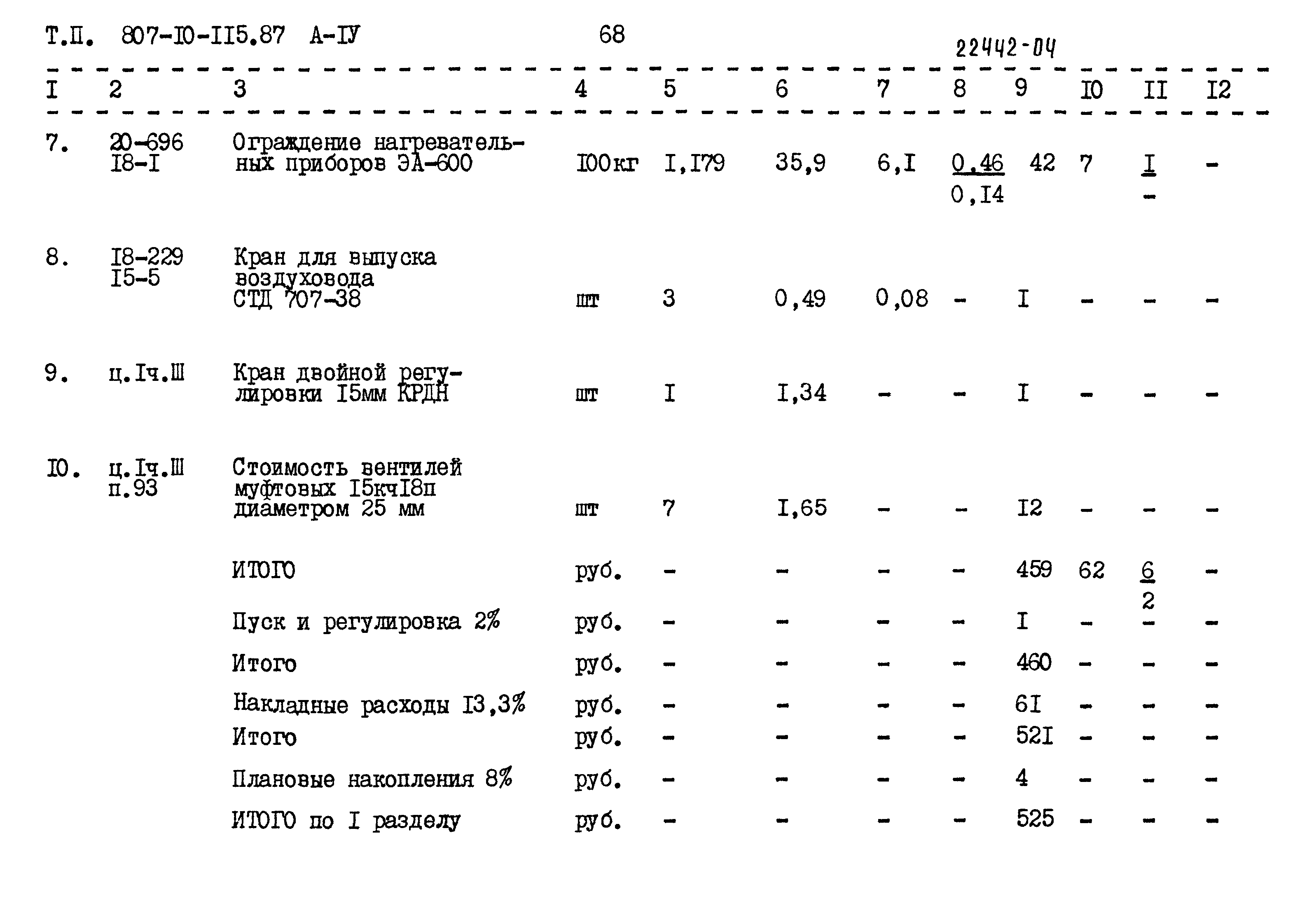 Типовой проект 807-10-115.87