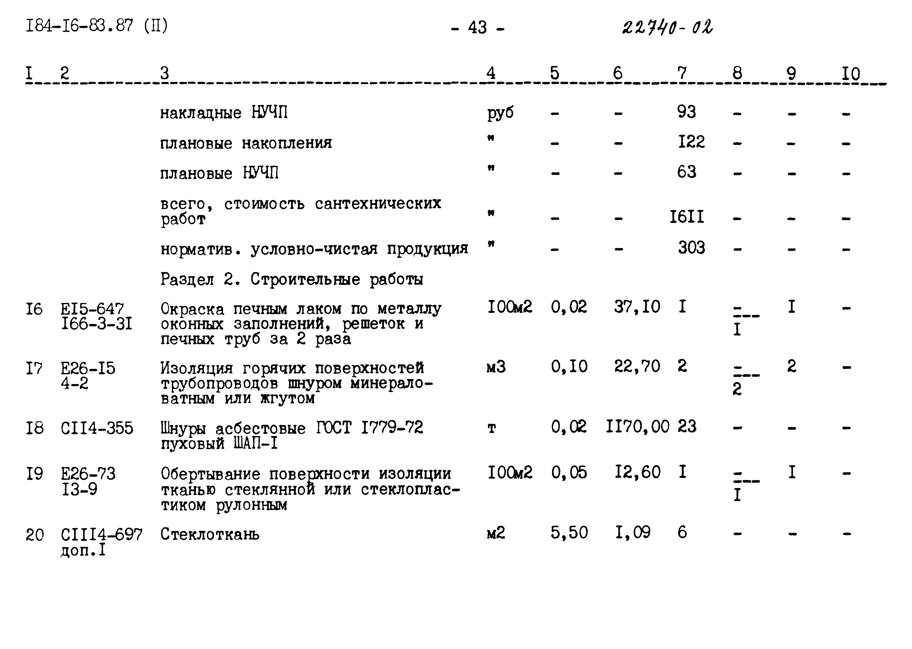 Типовой проект 184-16-83.87