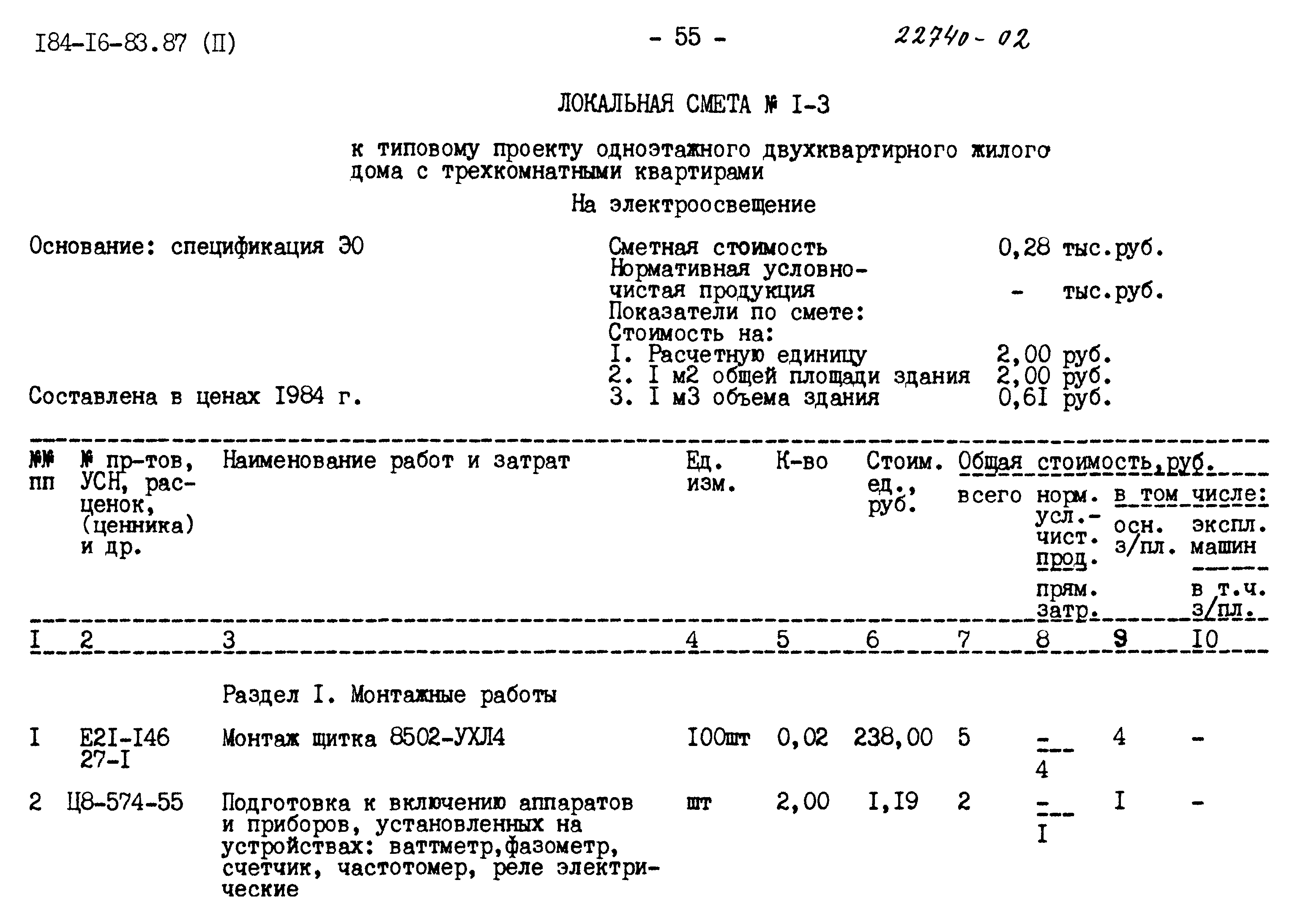 Типовой проект 184-16-83.87