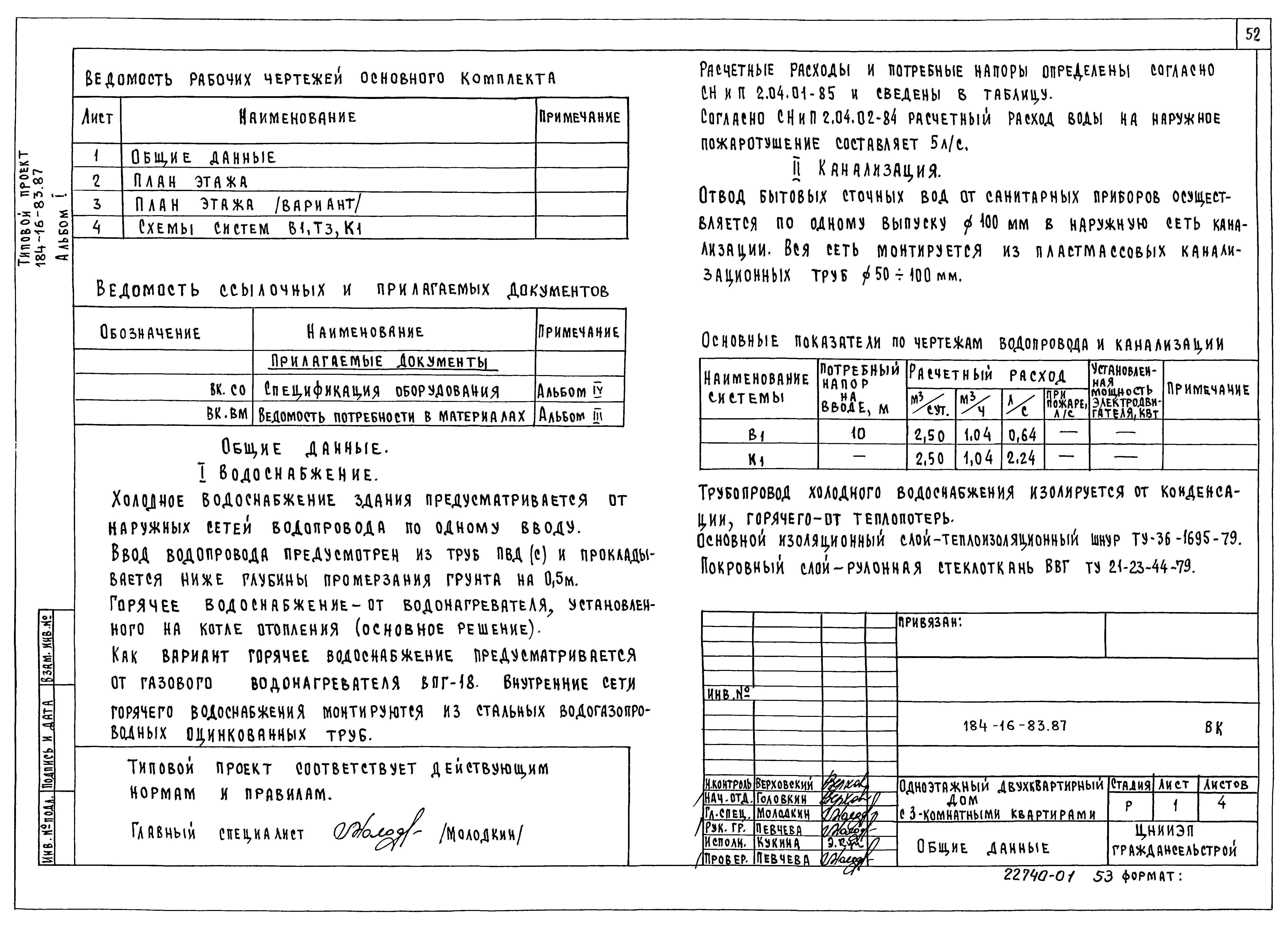 Типовой проект 184-16-83.87