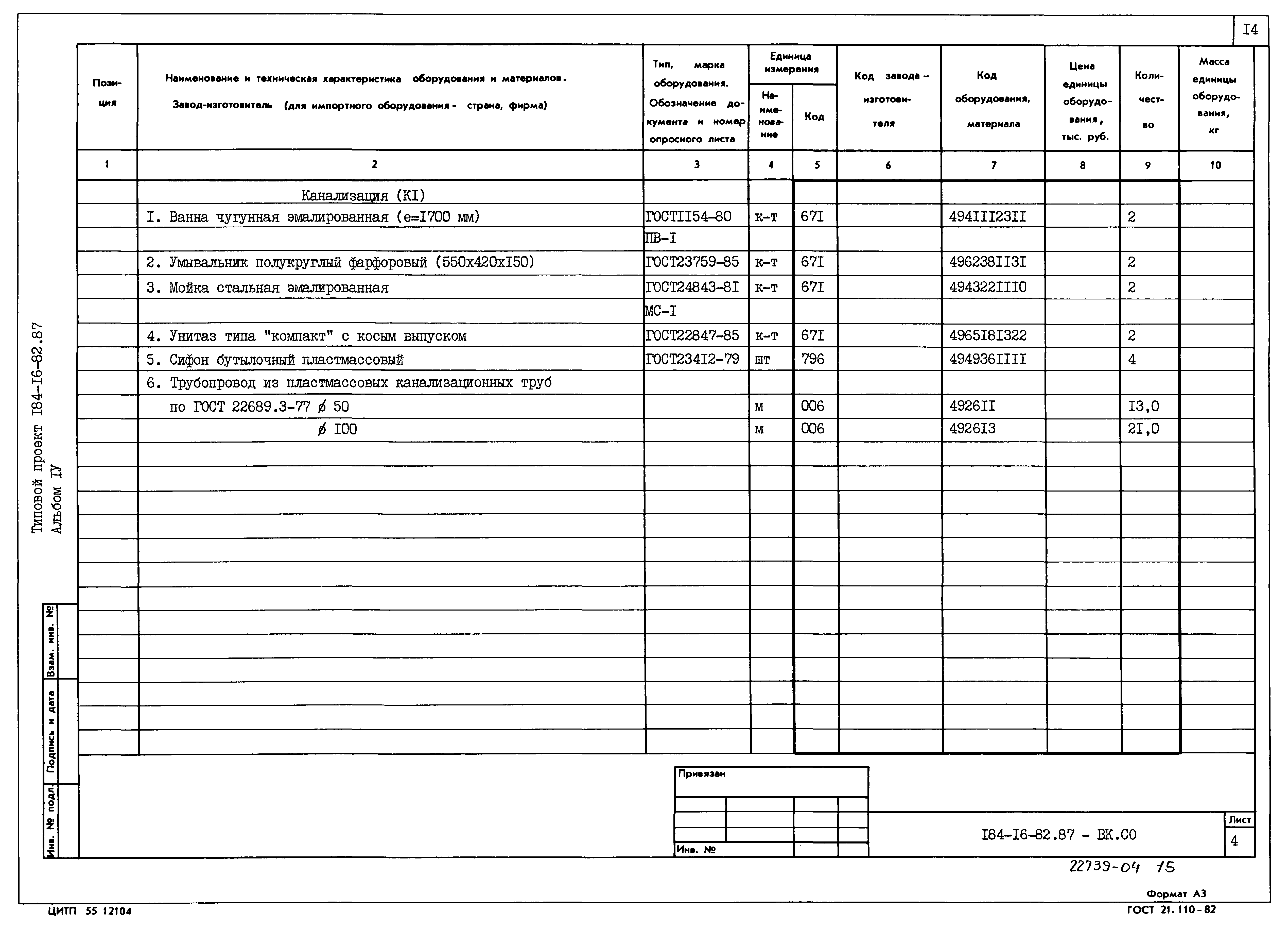 Типовой проект 184-16-82.87
