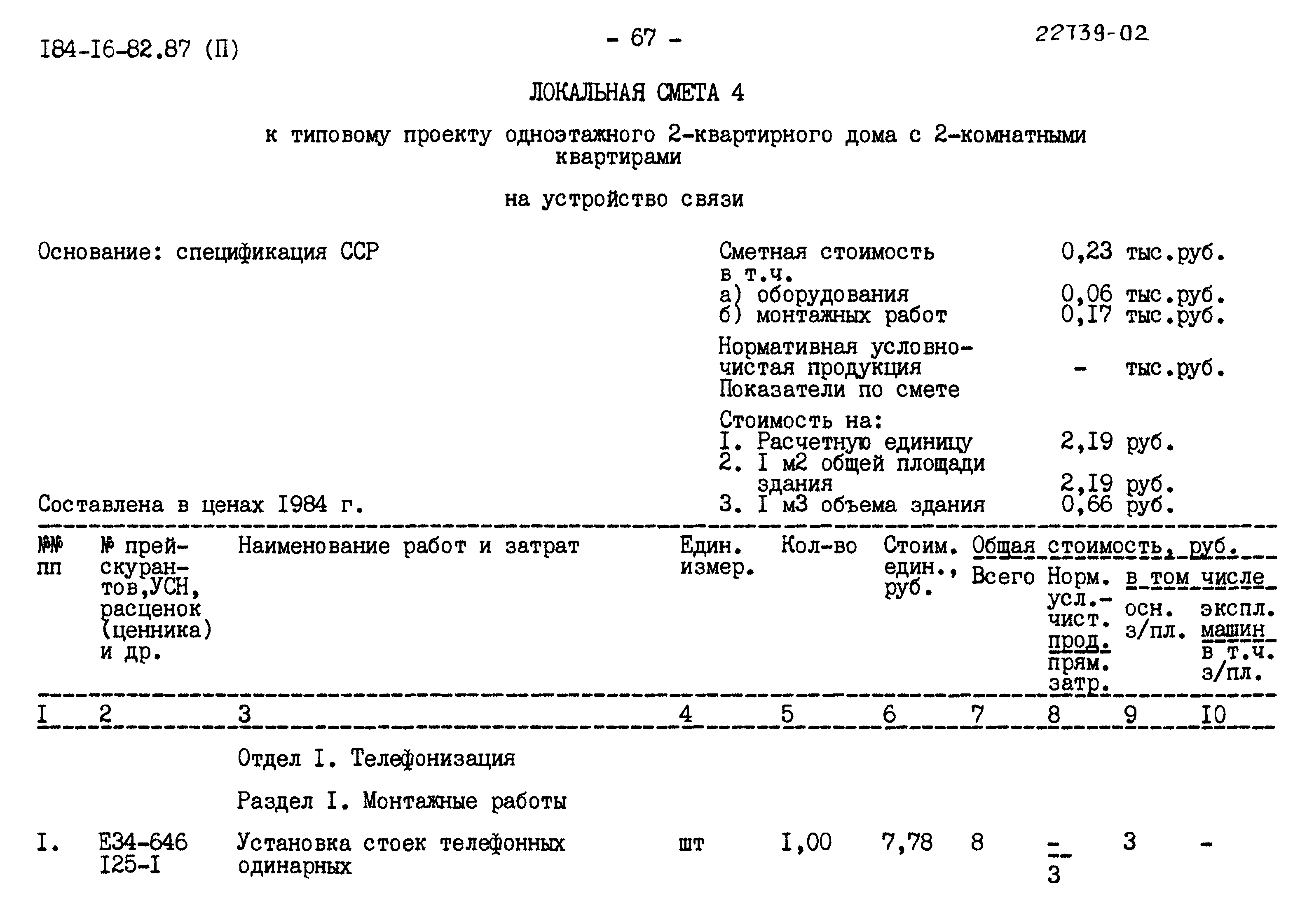 Типовой проект 184-16-82.87