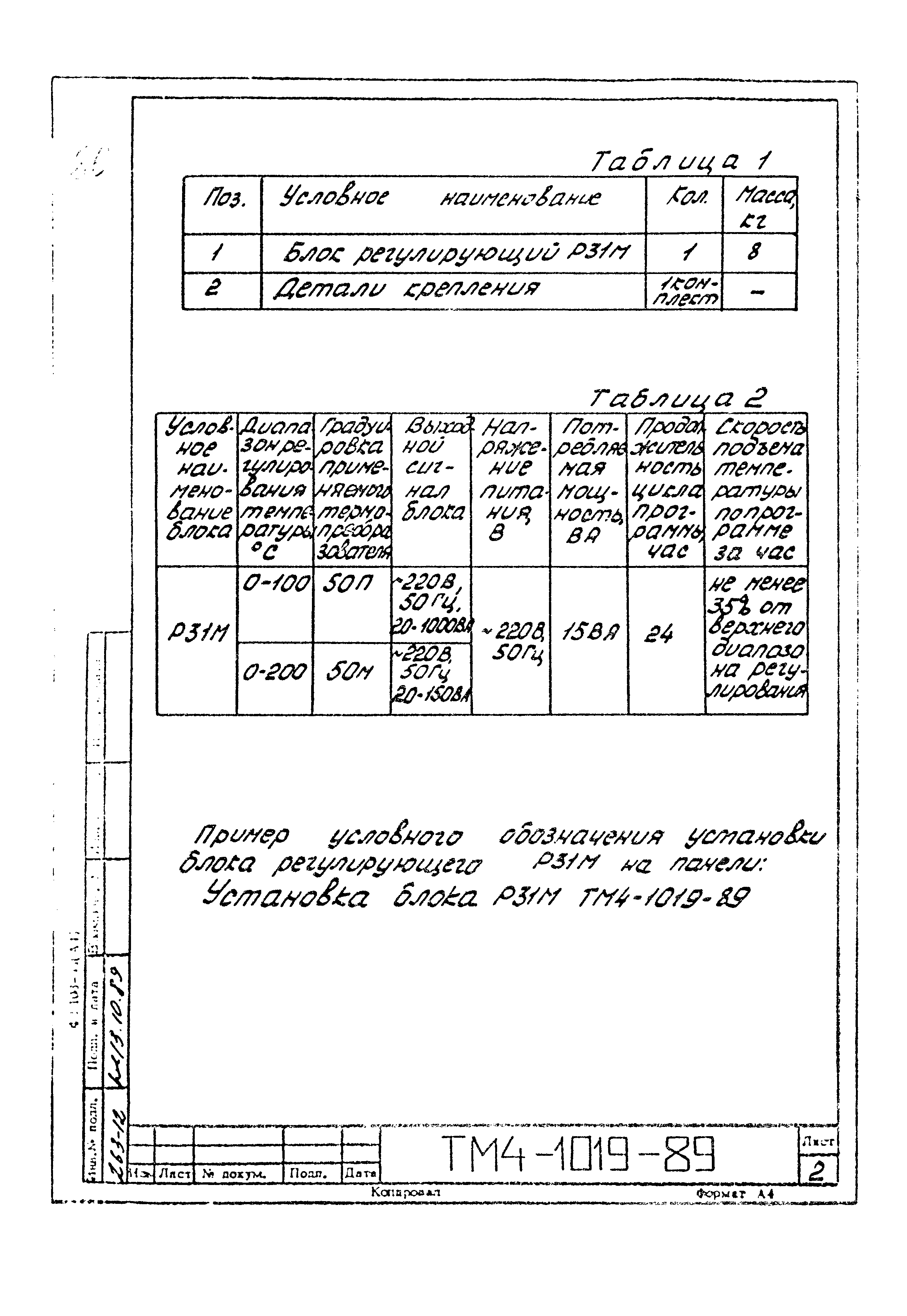 СТМ 4-14-89