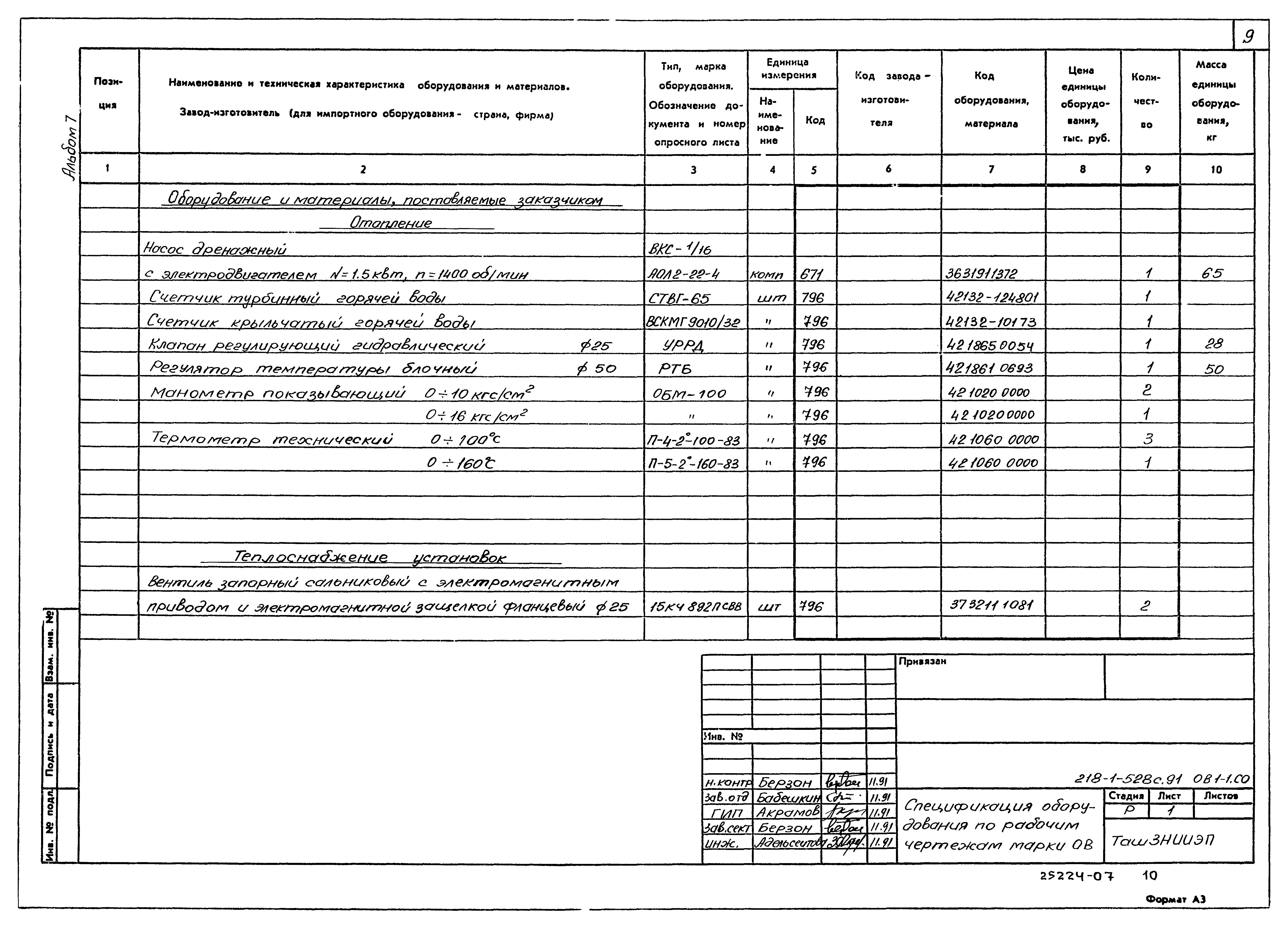 Типовой проект 218-1-528с.91