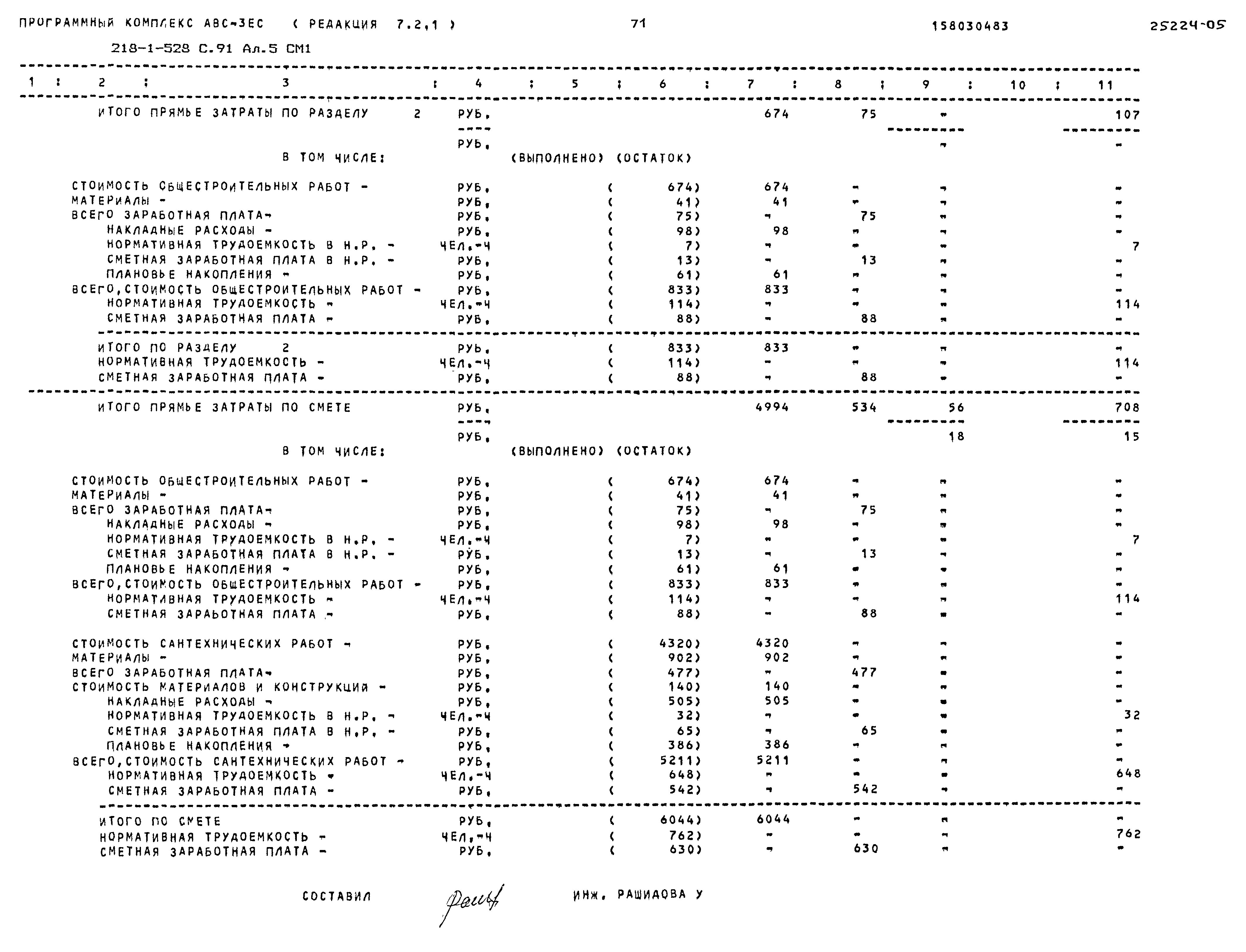 Типовой проект 218-1-528с.91