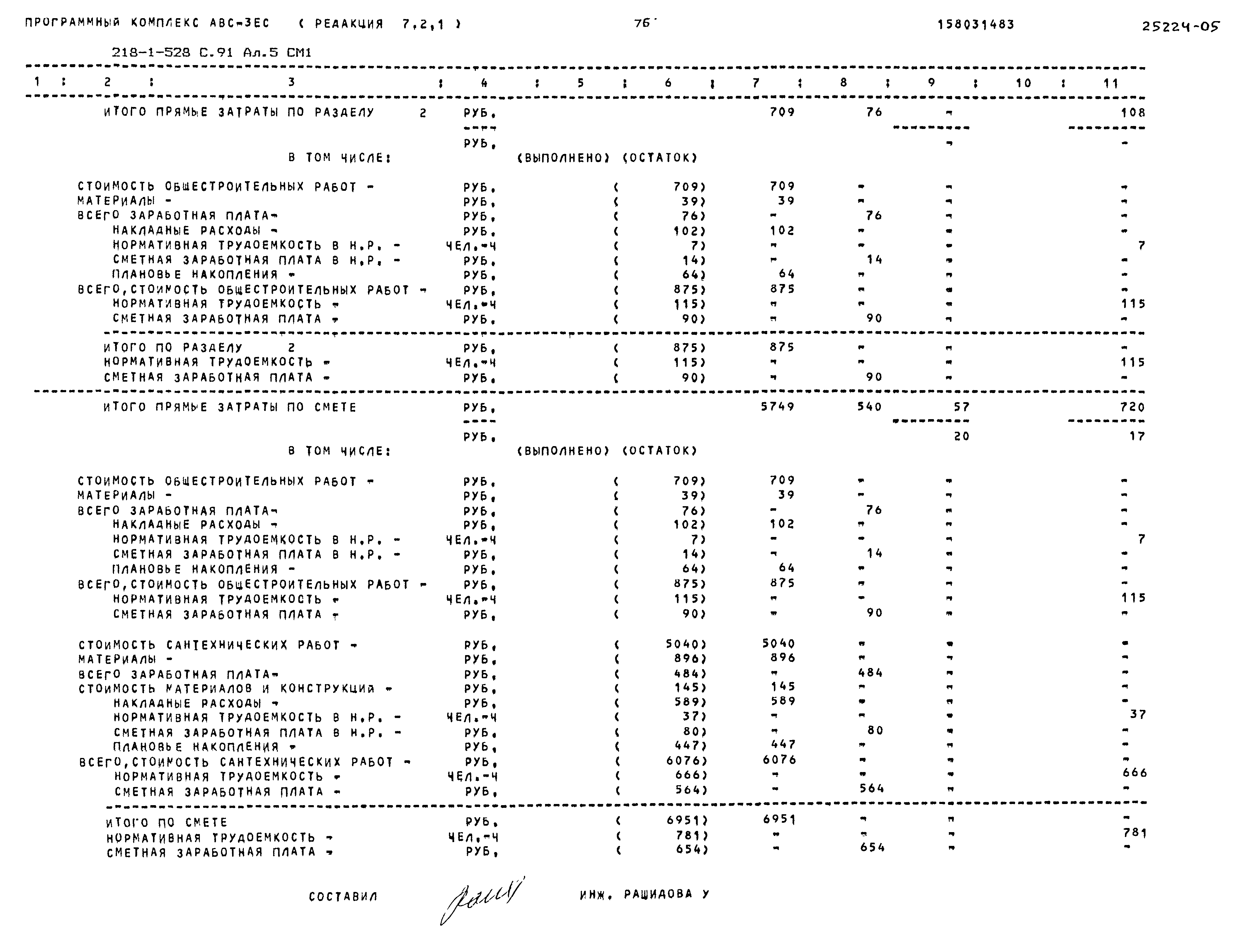 Типовой проект 218-1-528с.91