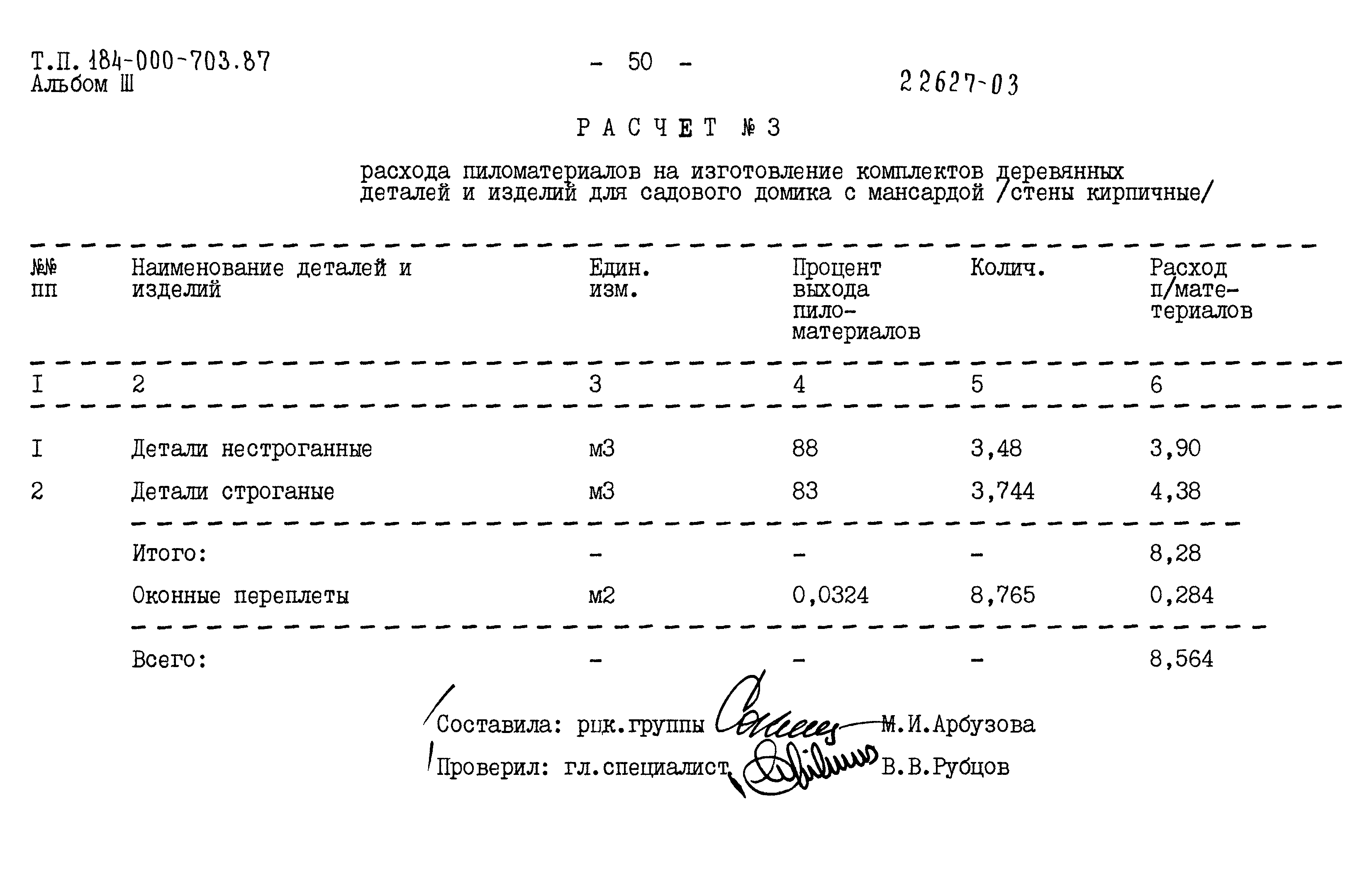 Типовой проект 184-000-703.87