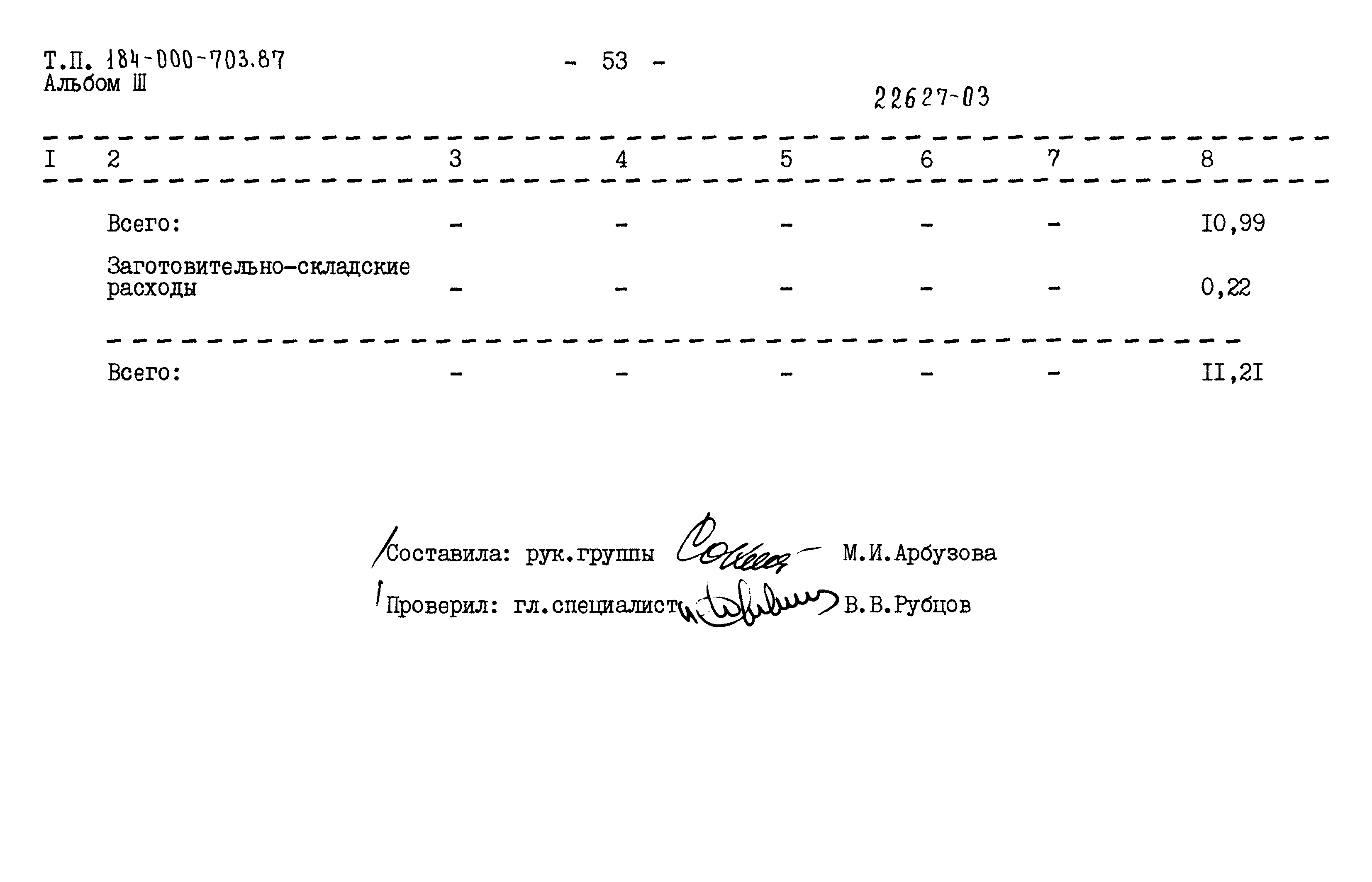 Типовой проект 184-000-703.87