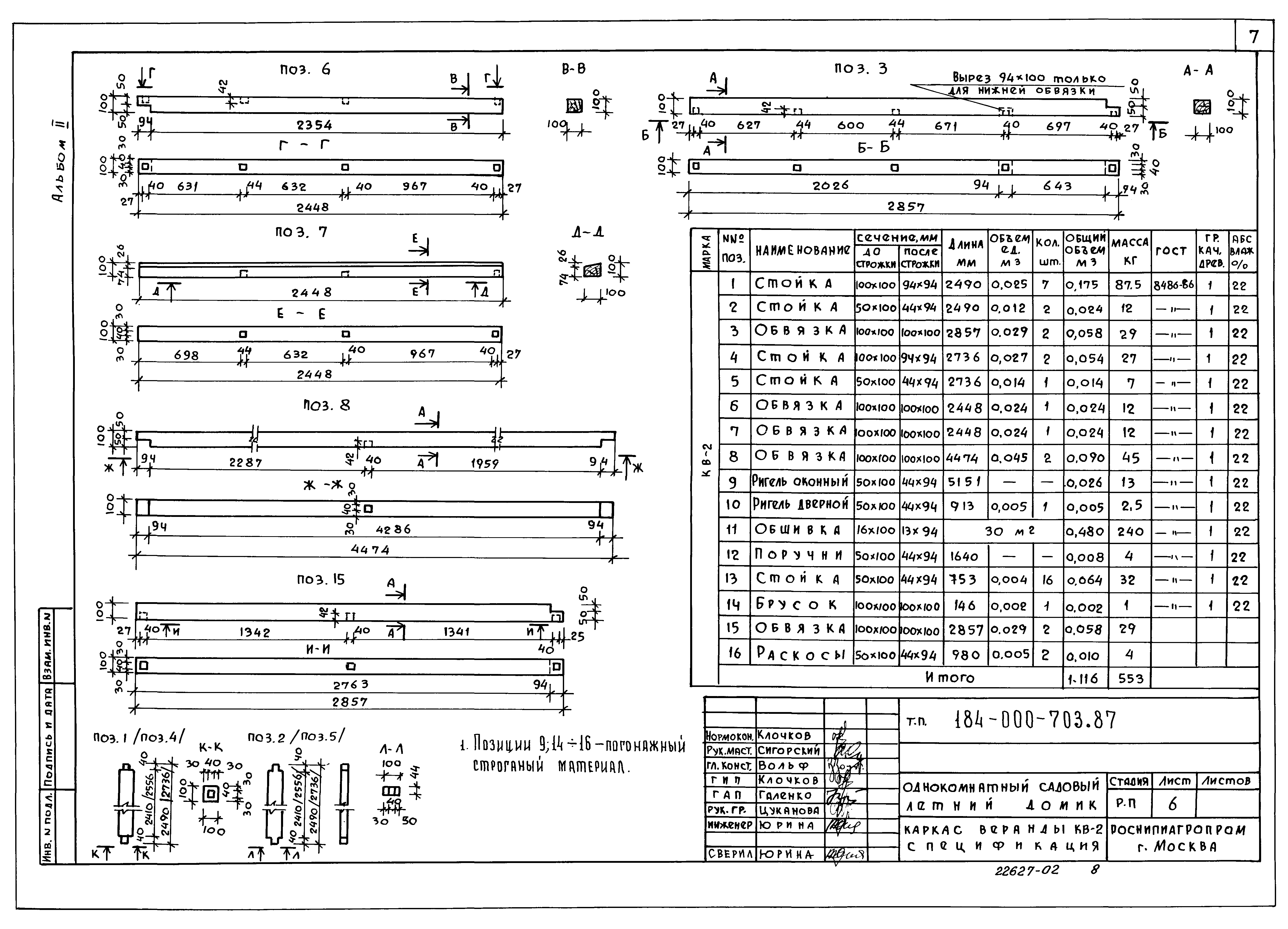Типовой проект 184-000-703.87