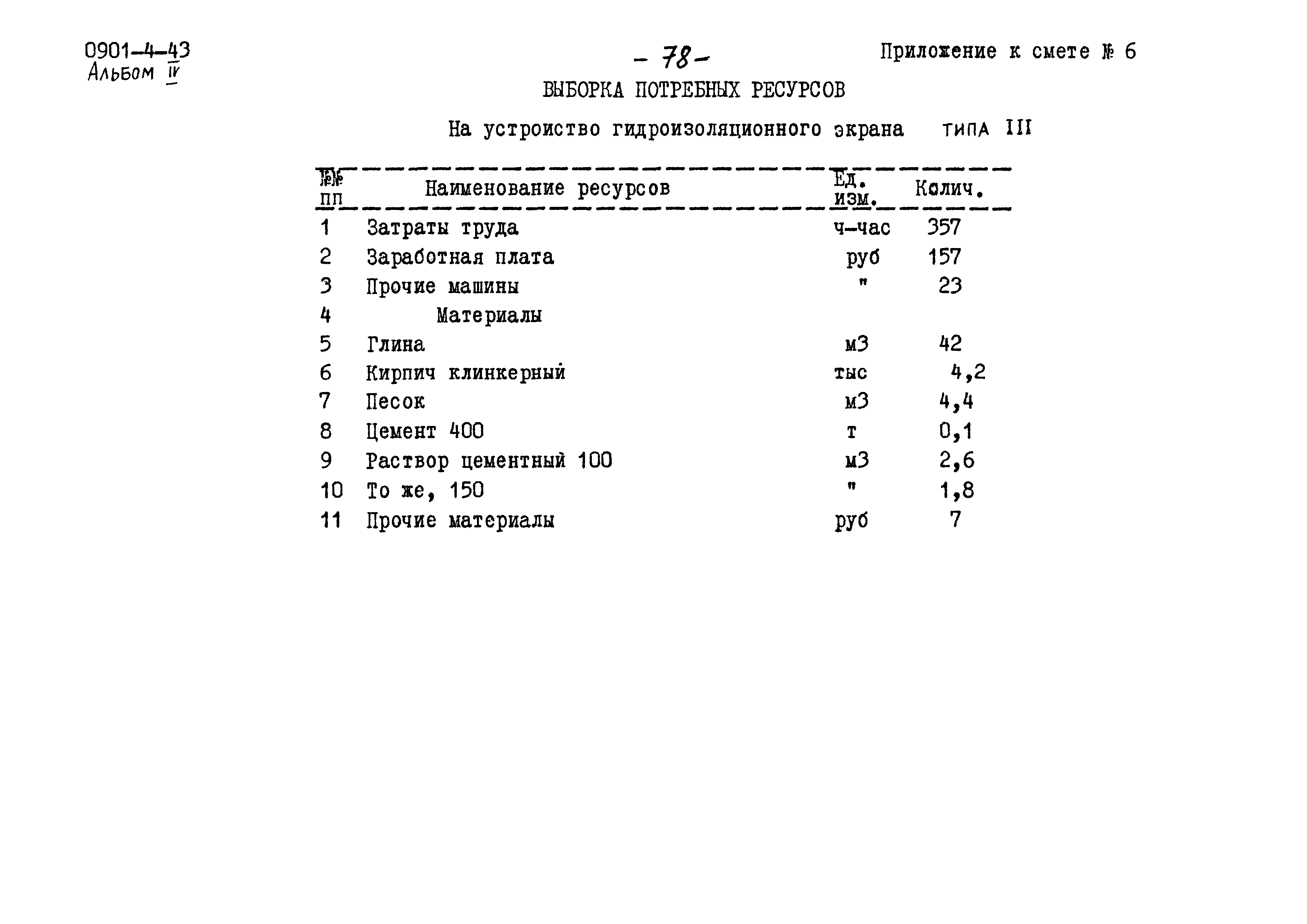 Типовой проект 0901-4-43