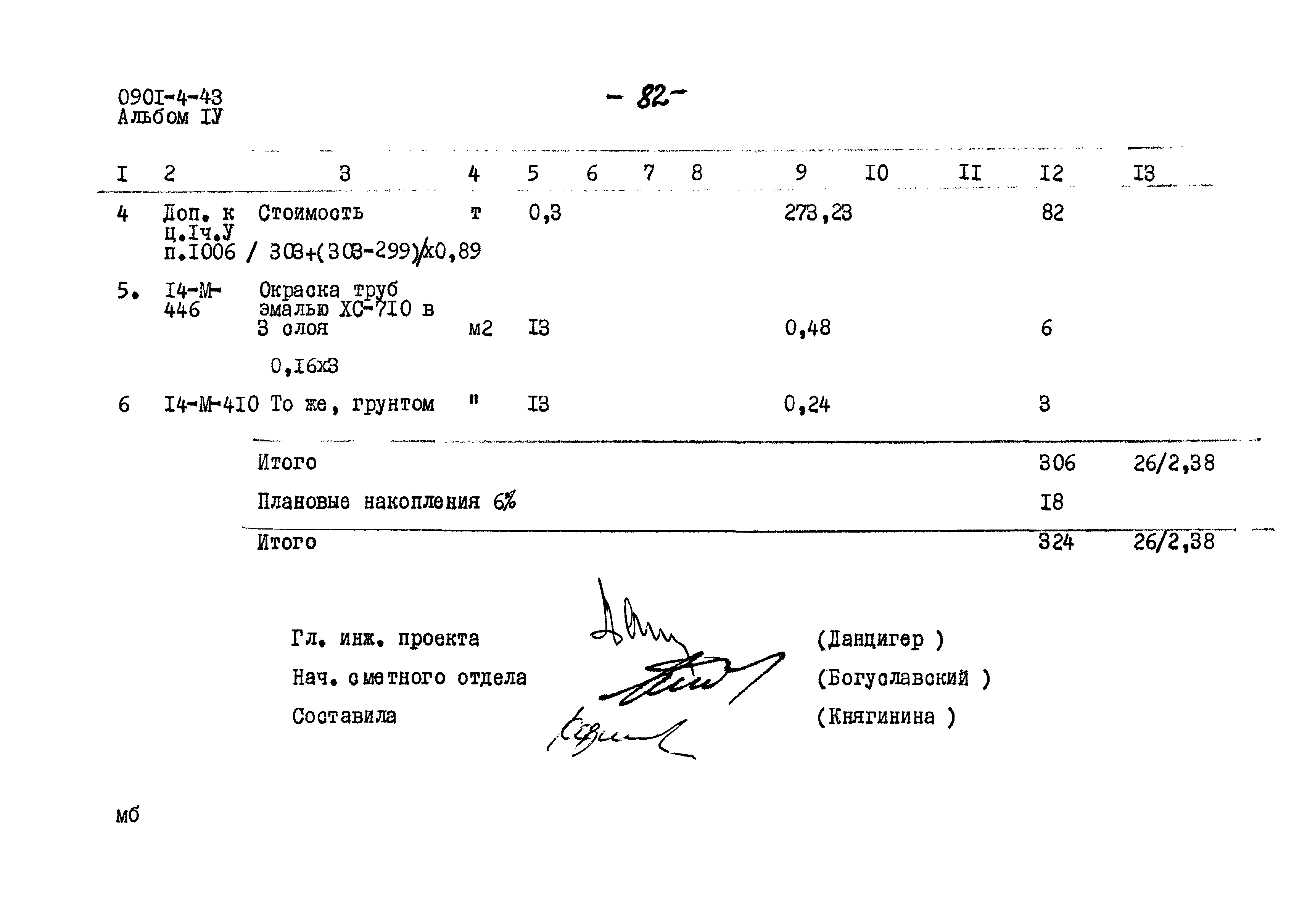 Типовой проект 0901-4-43