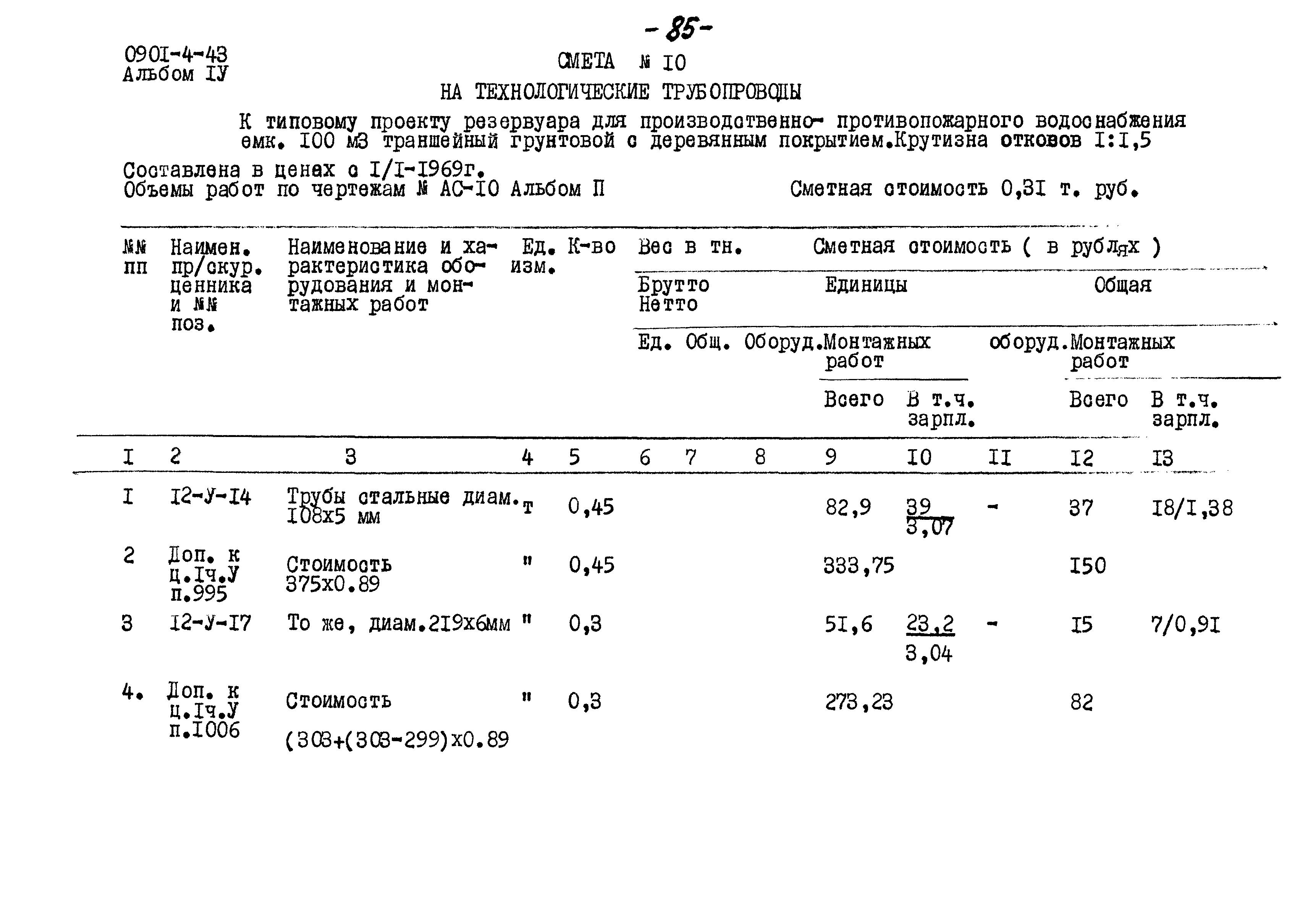 Типовой проект 0901-4-43