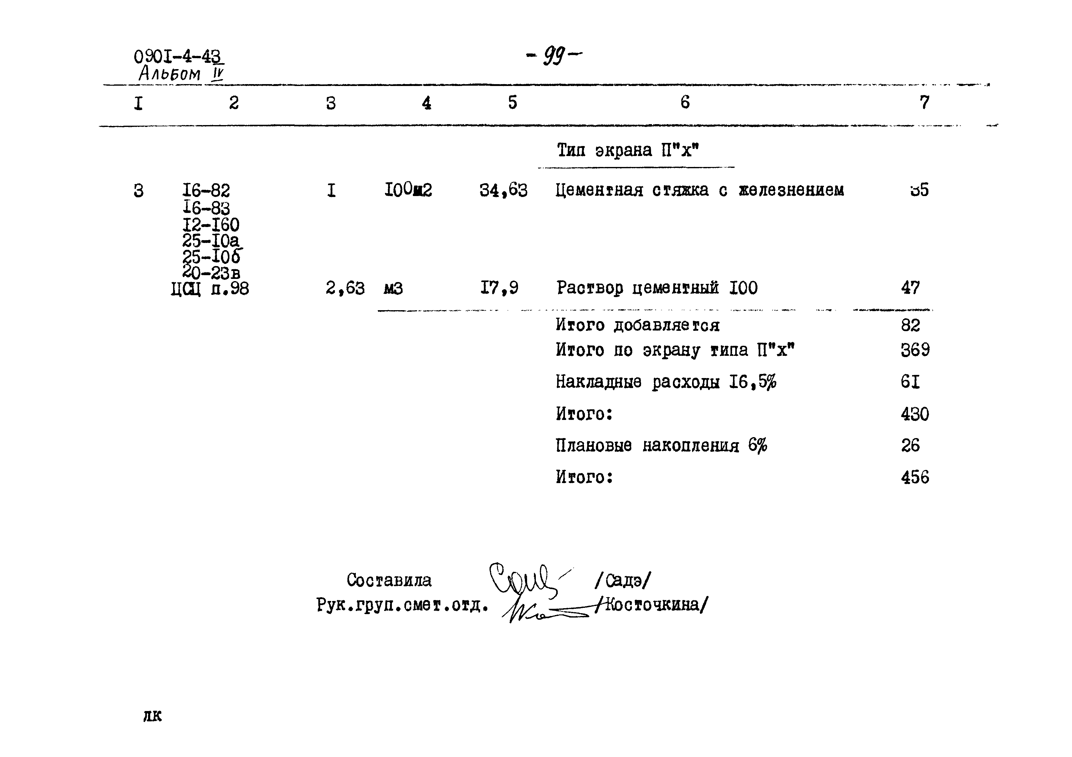 Типовой проект 0901-4-43