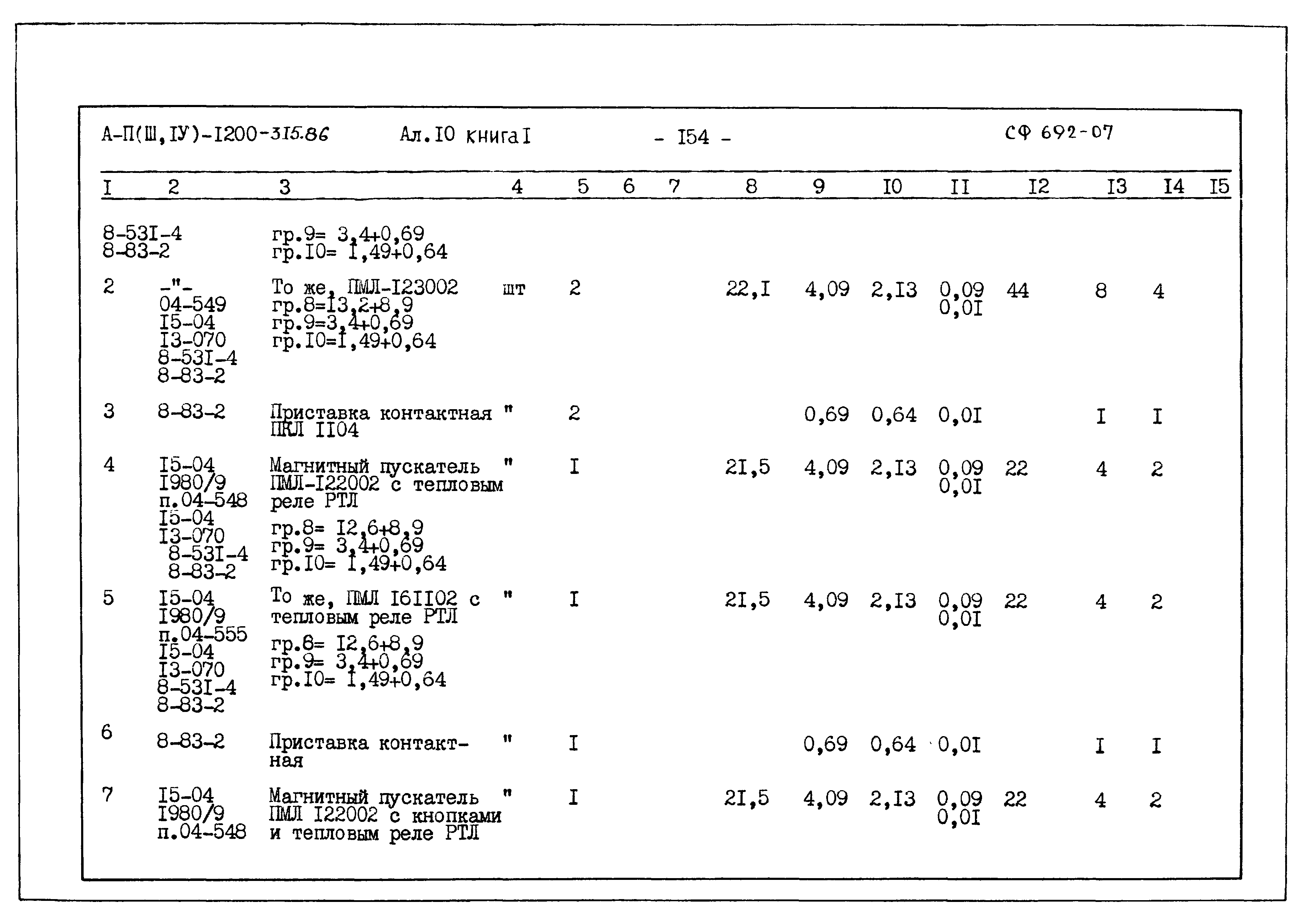 Типовой проект А-II,III,IV-1200-315.86
