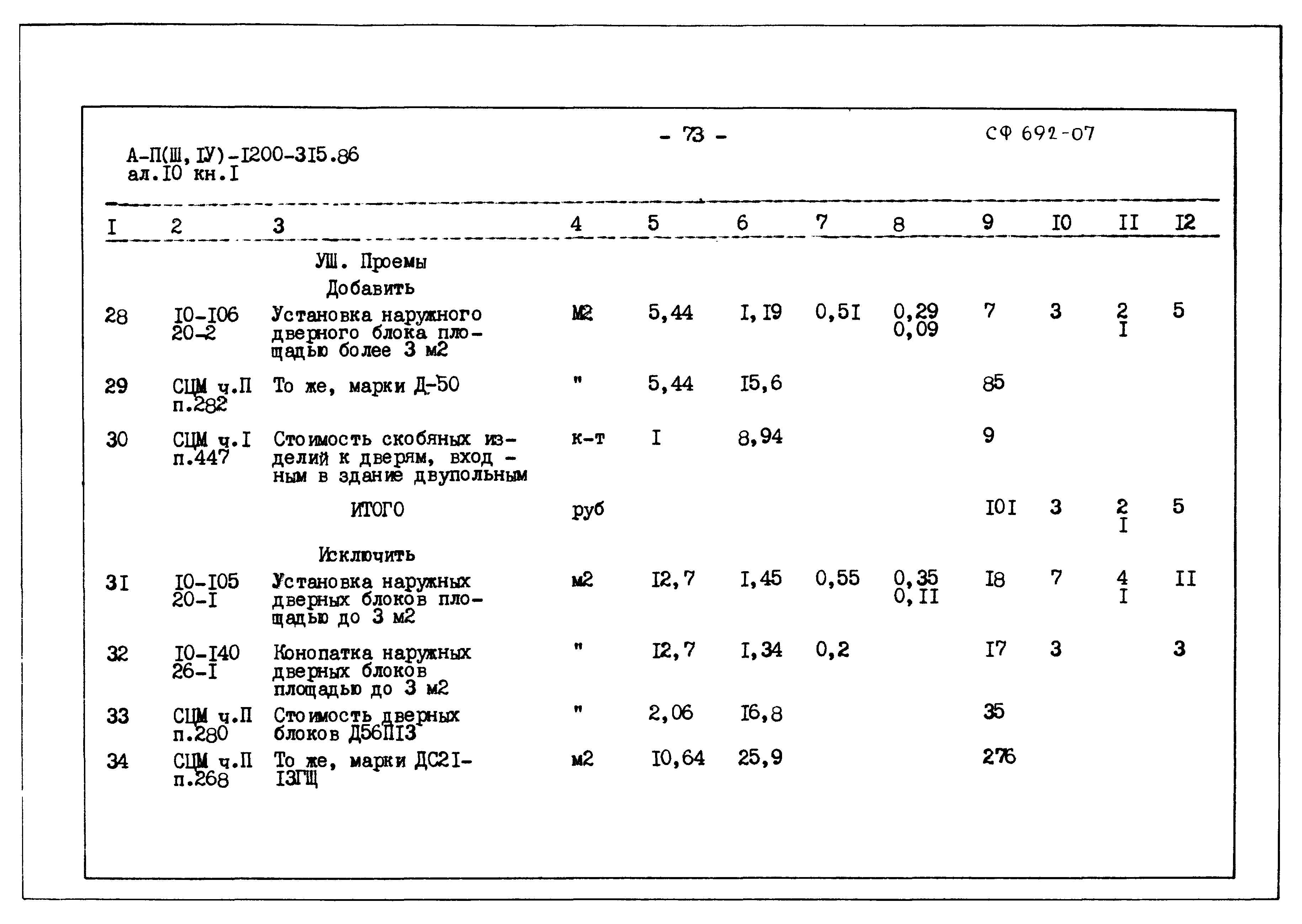 Типовой проект А-II,III,IV-1200-315.86