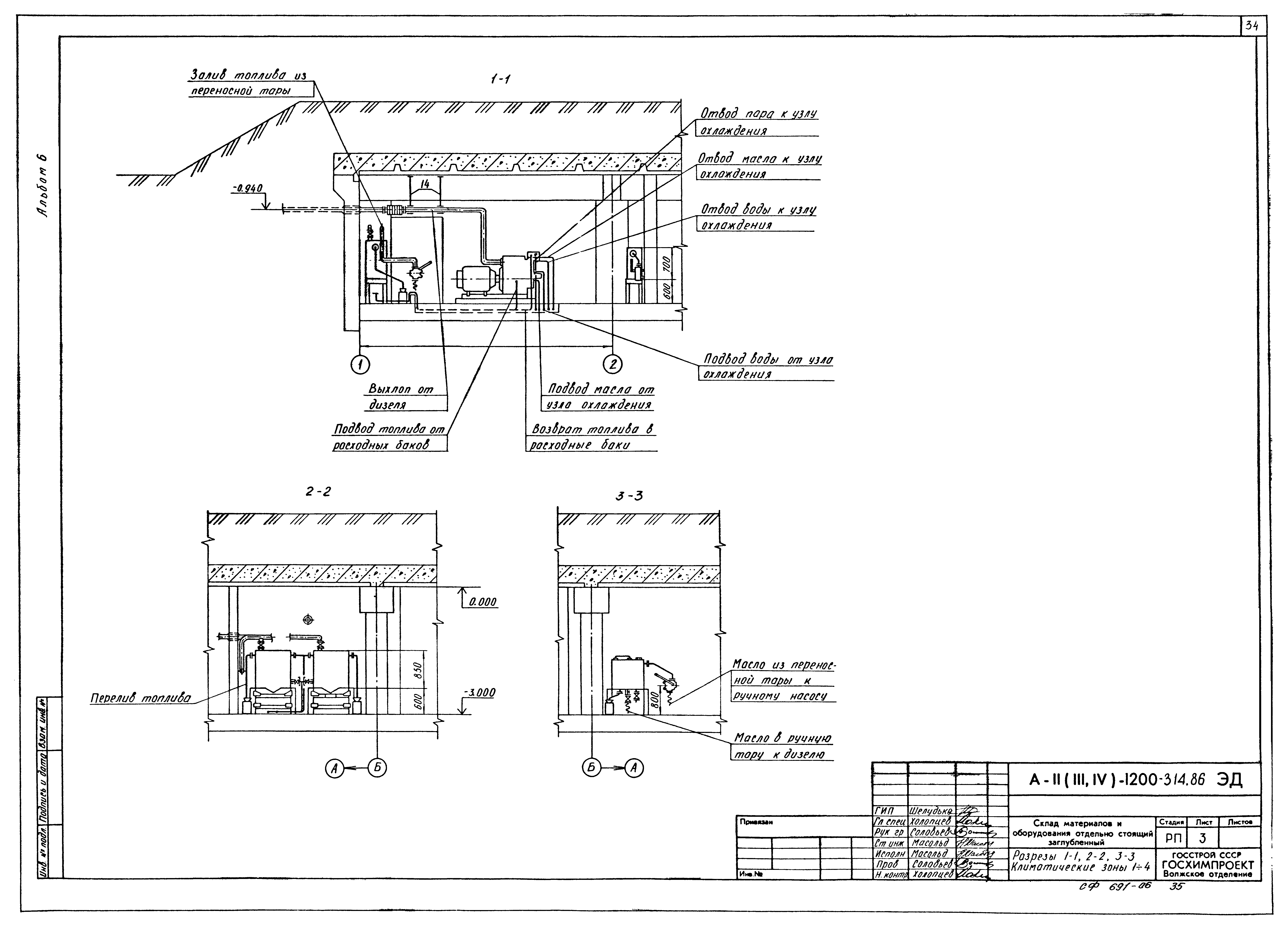 Типовой проект А-II,III,IV-1200-315.86