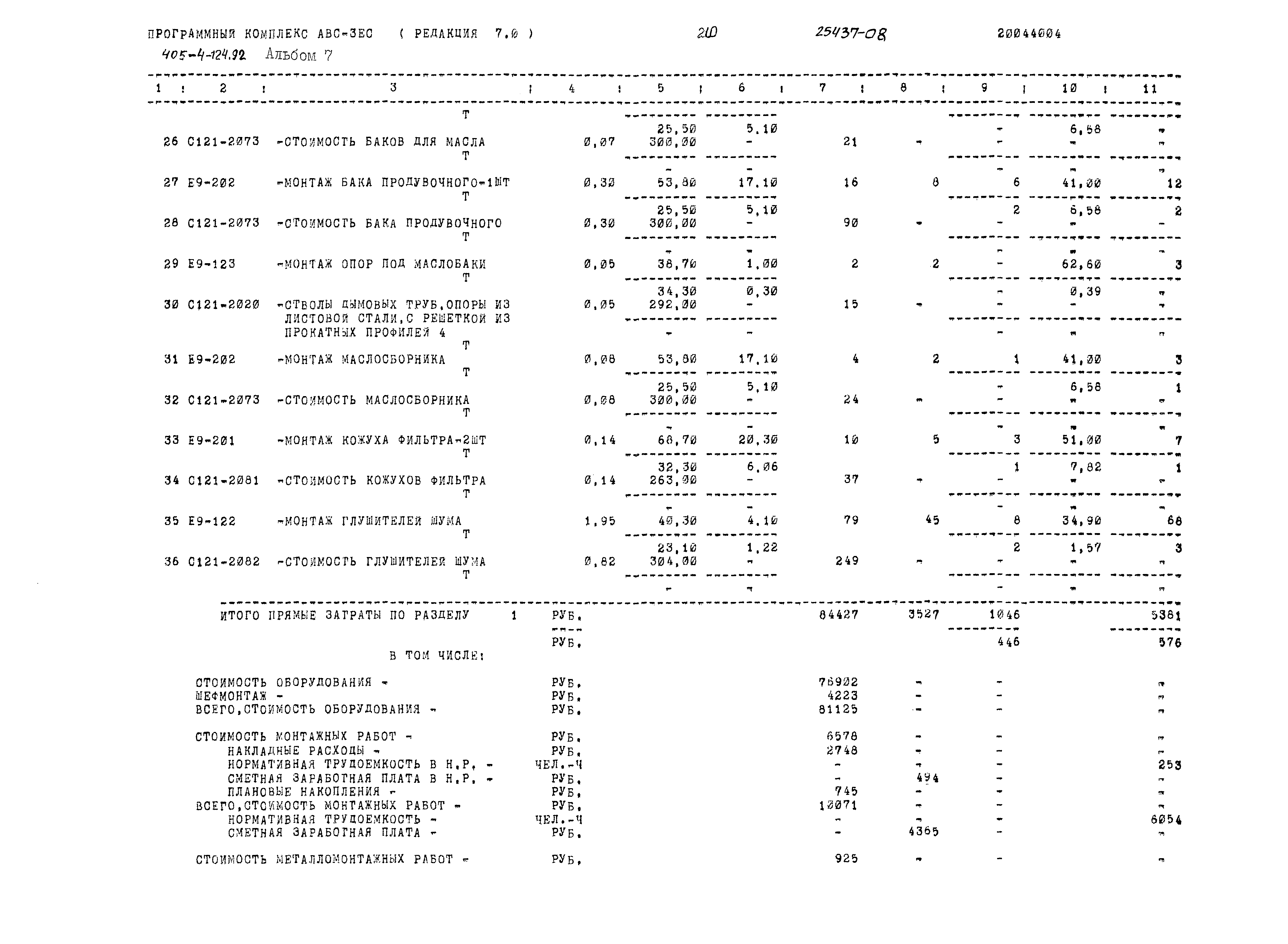 Типовой проект 405-4-124.92