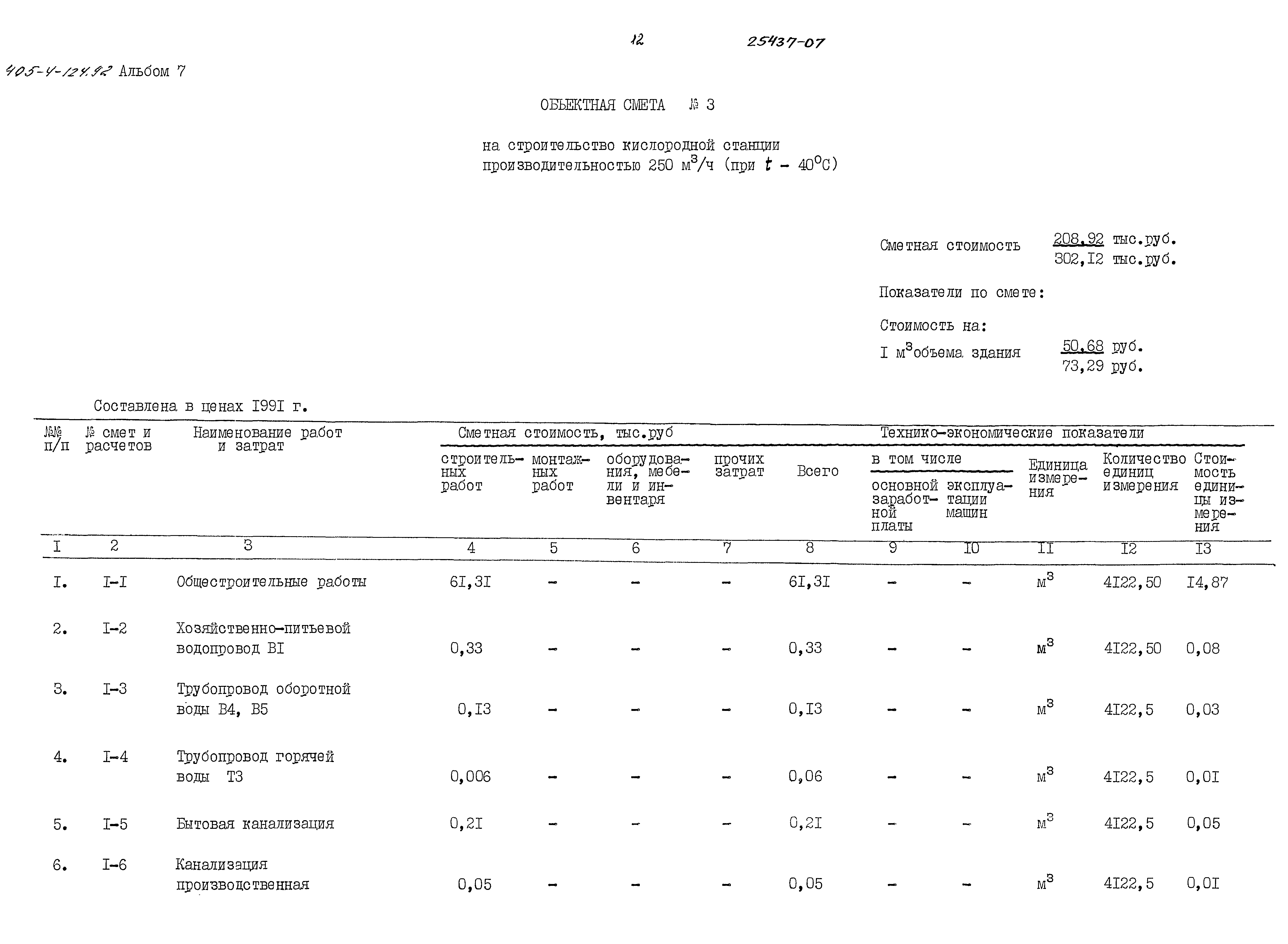 Типовой проект 405-4-124.92