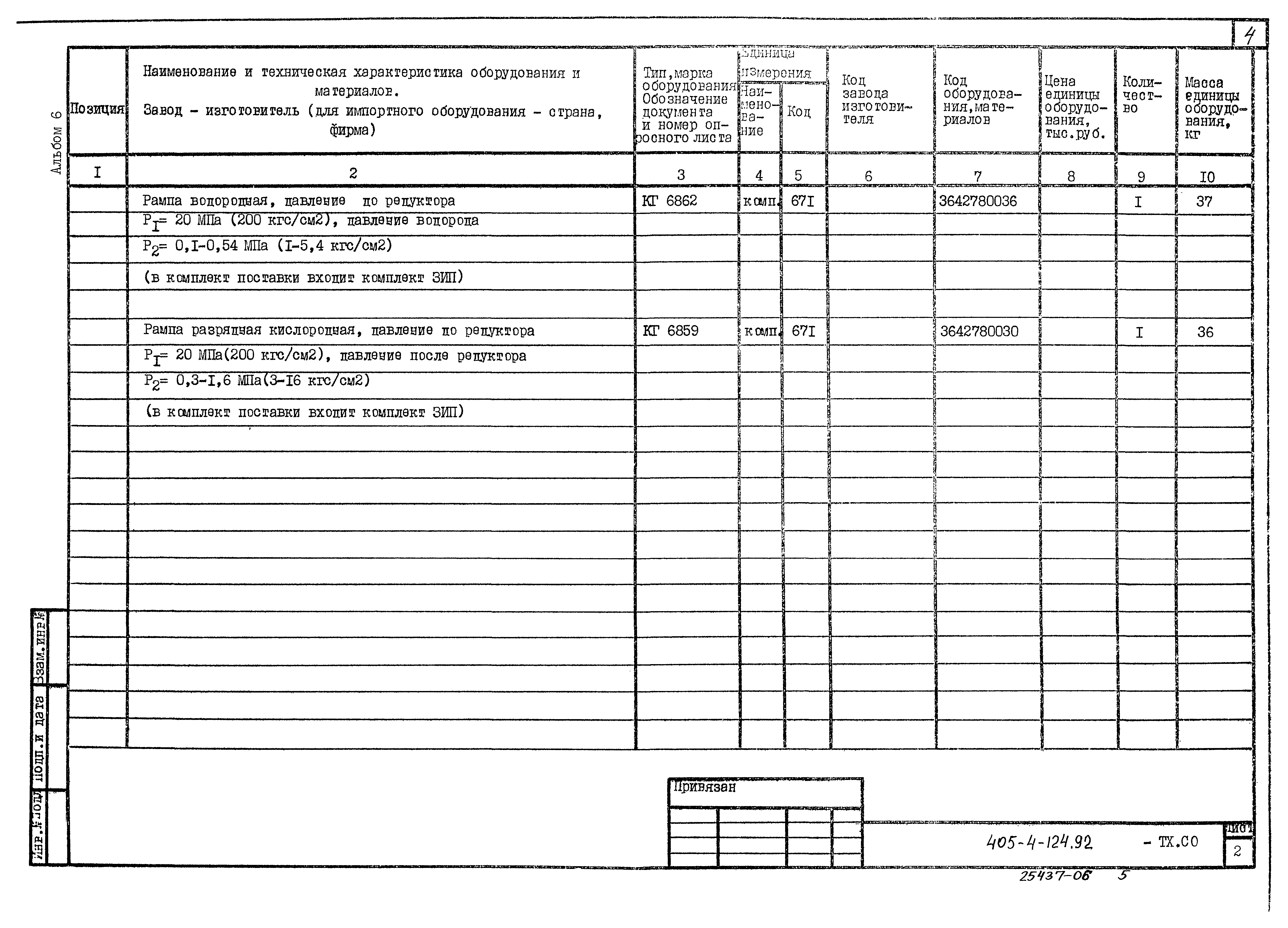 Типовой проект 405-4-124.92