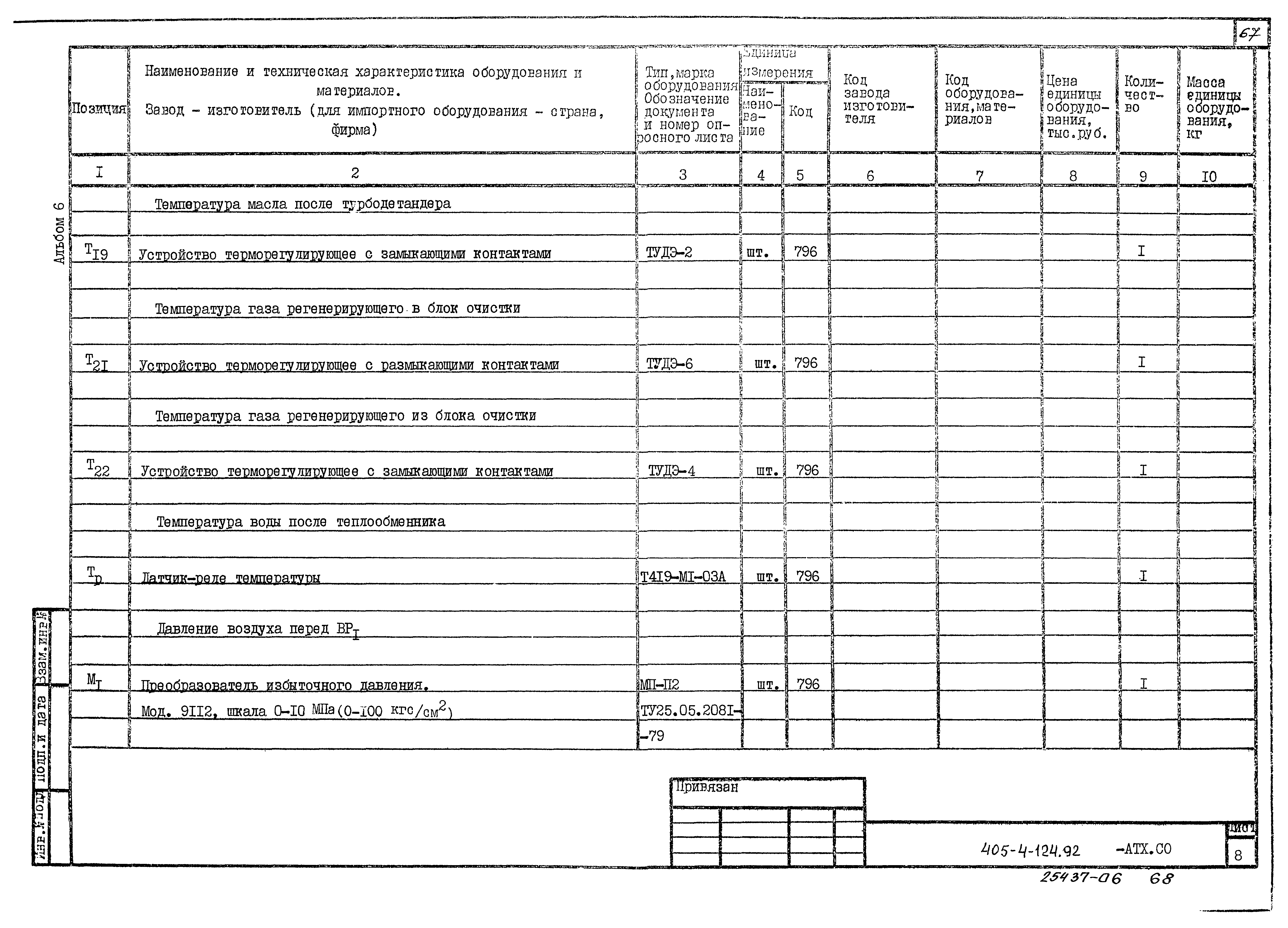 Типовой проект 405-4-124.92
