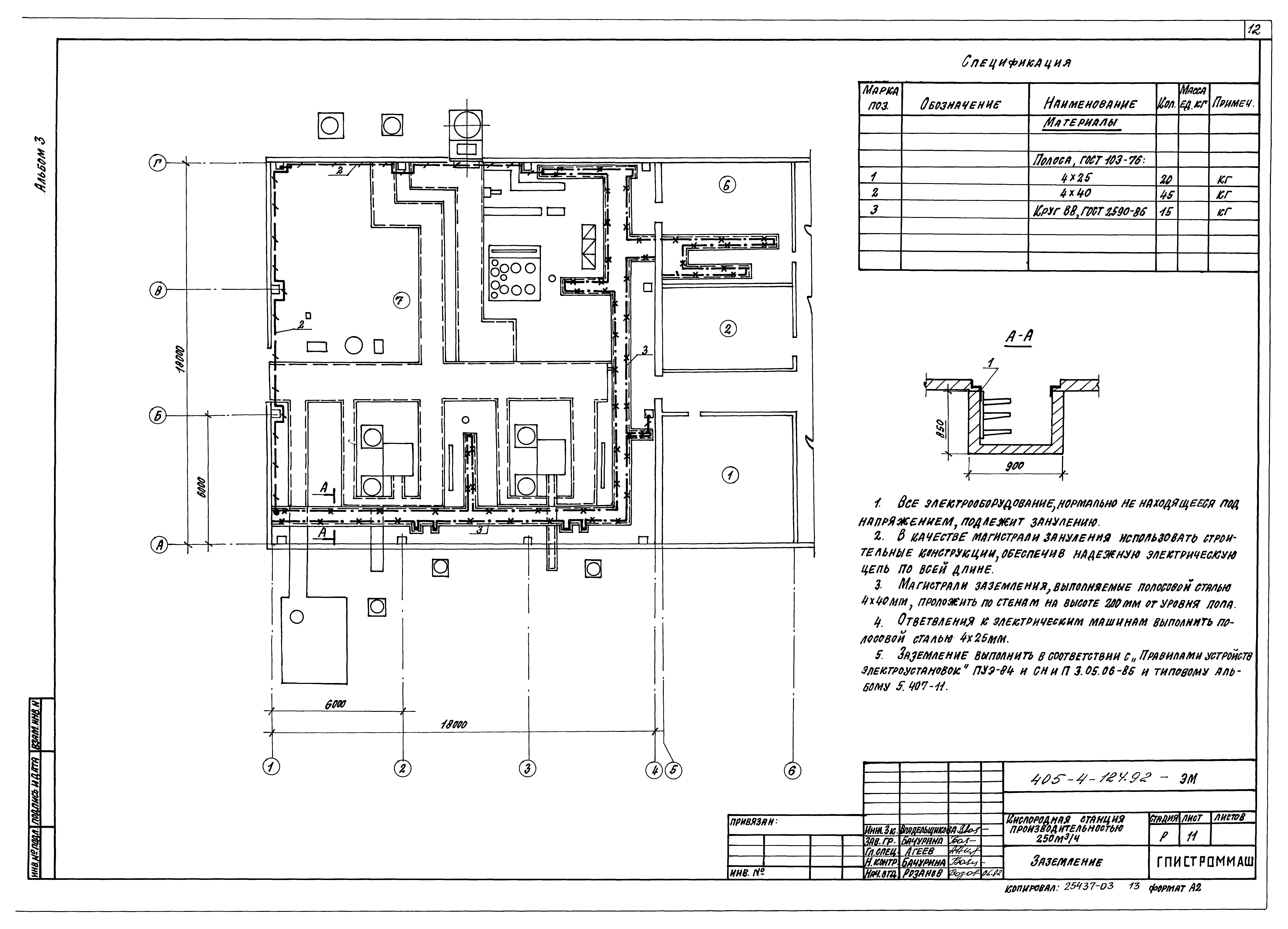 Скачать Типовой проект 405-4-124.92 Альбом 3. Силовое электрооборудование.  Внутреннее электрическое освещение. Автоматизация систем отопления и  вентиляции. Автоматизация технологии производства. Связь и сигнализация