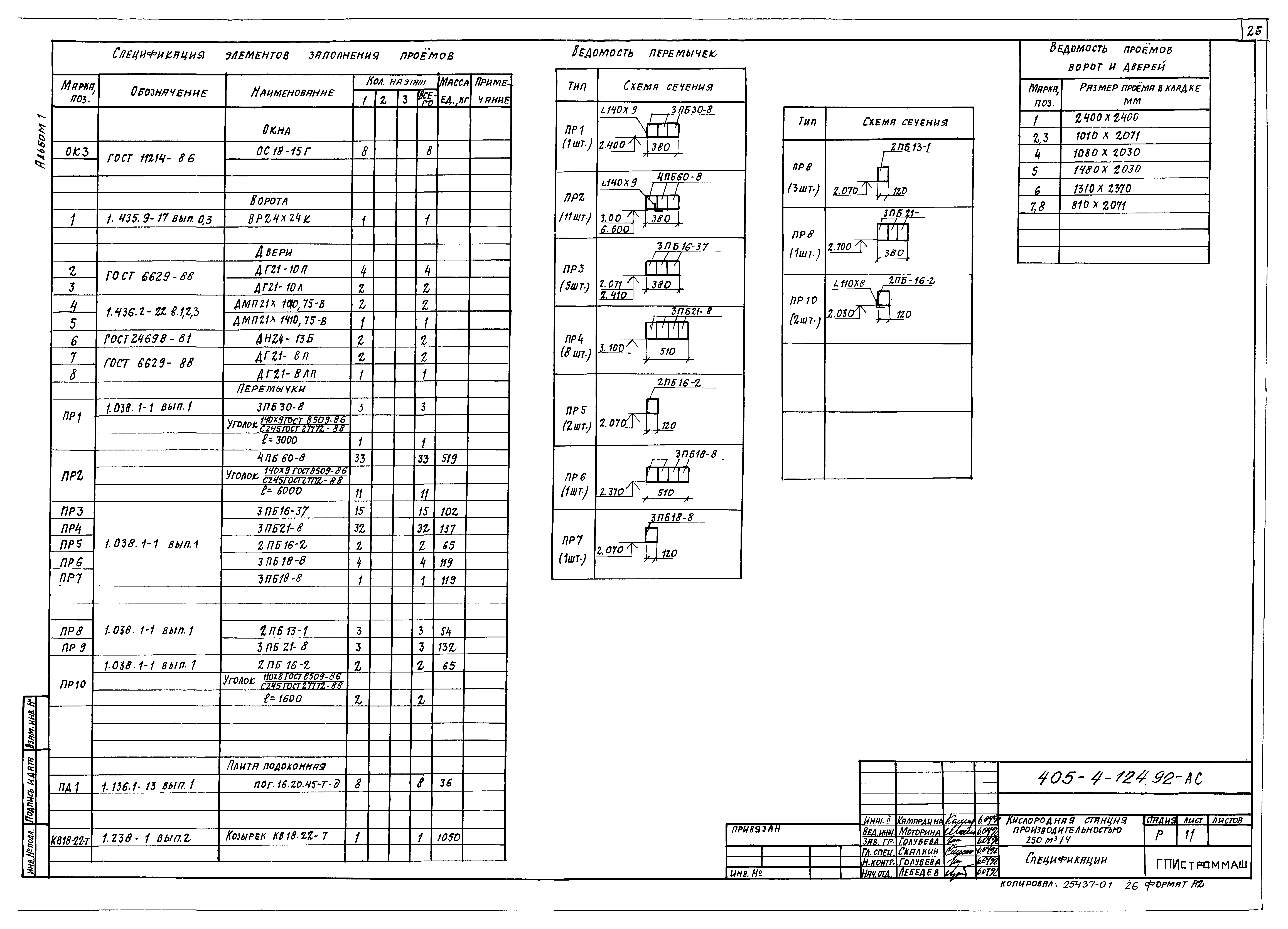 Типовой проект 405-4-124.92