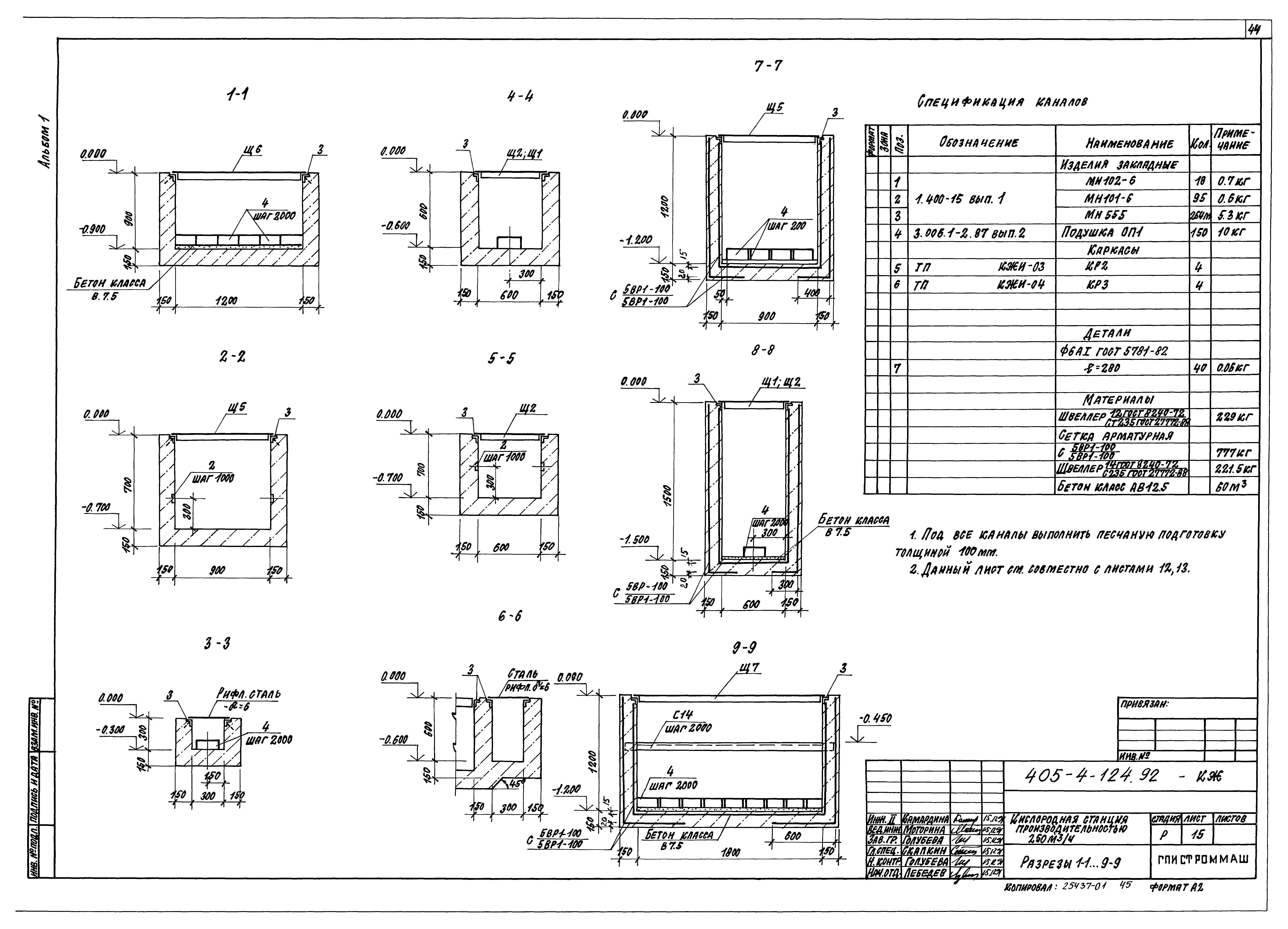 Типовой проект 405-4-124.92