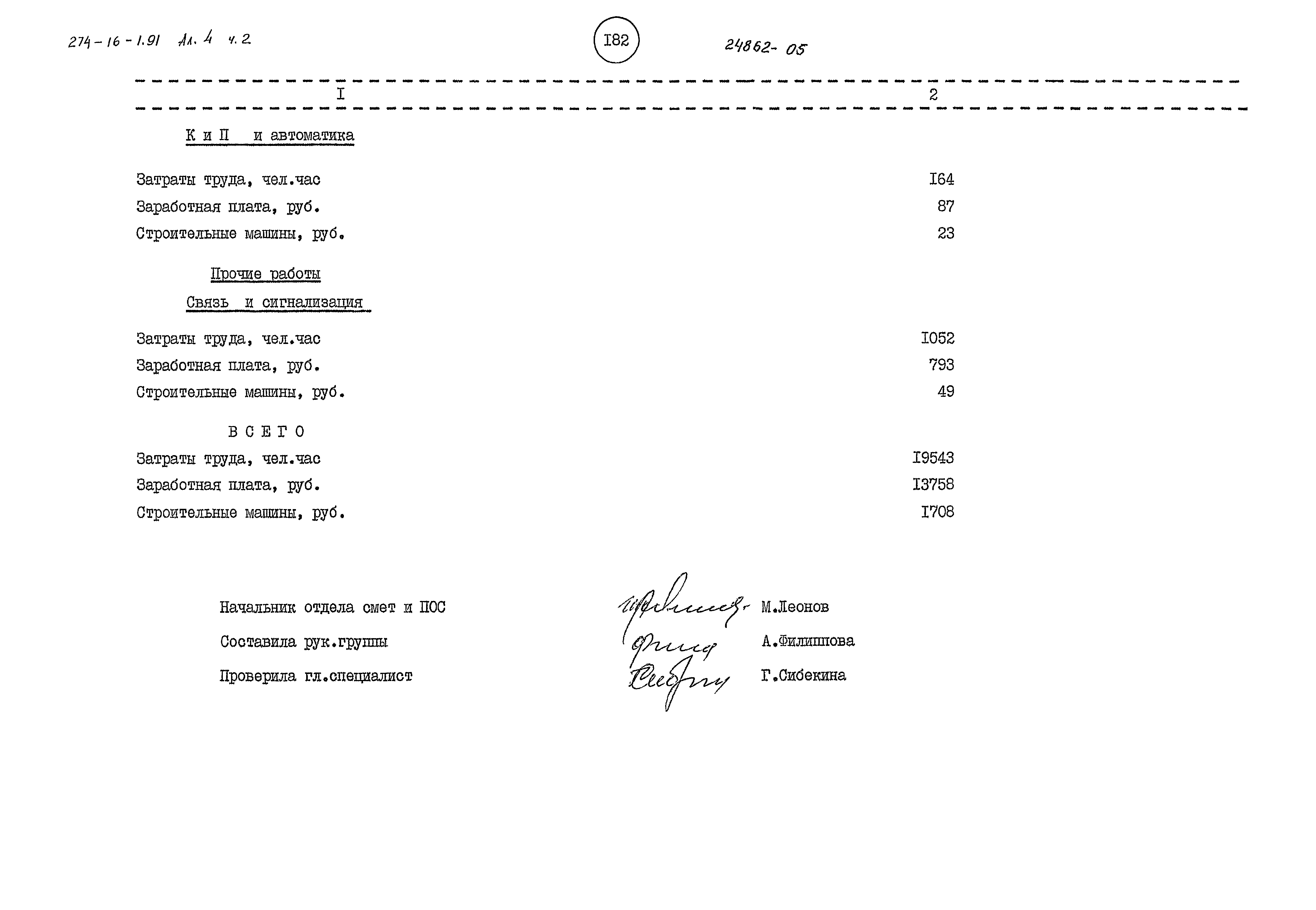 Типовой проект 274-16-1.91