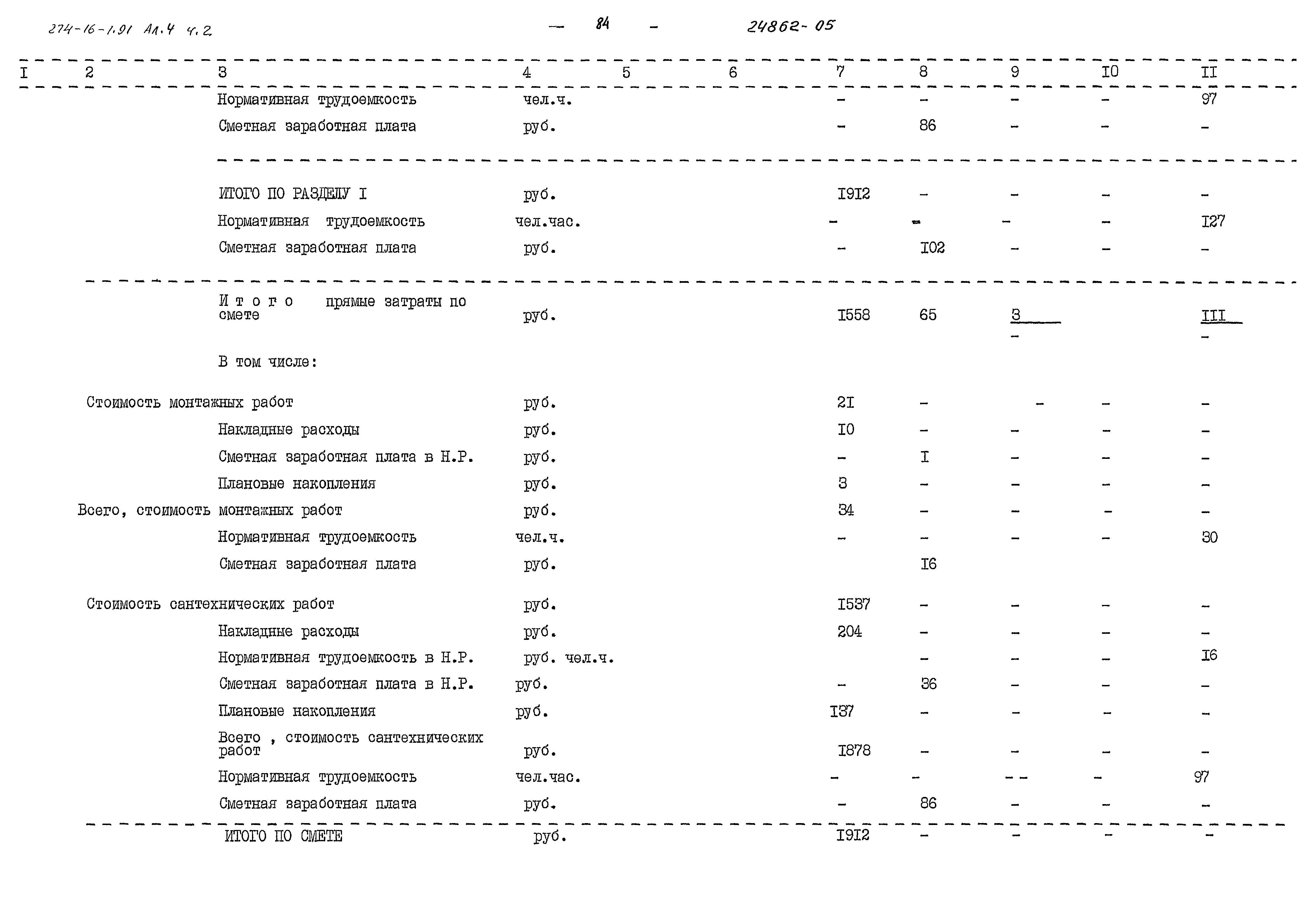 Типовой проект 274-16-1.91