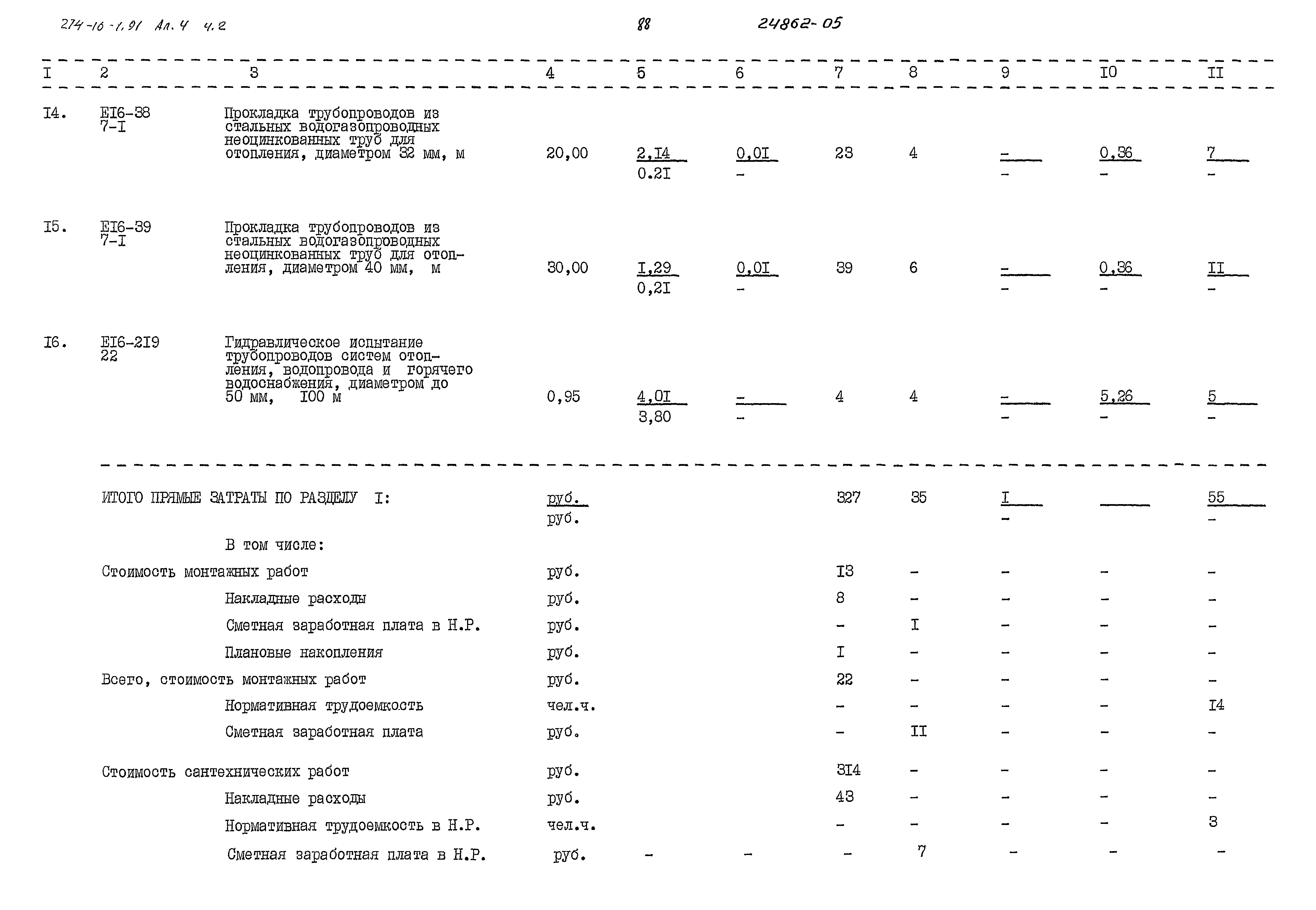 Типовой проект 274-16-1.91