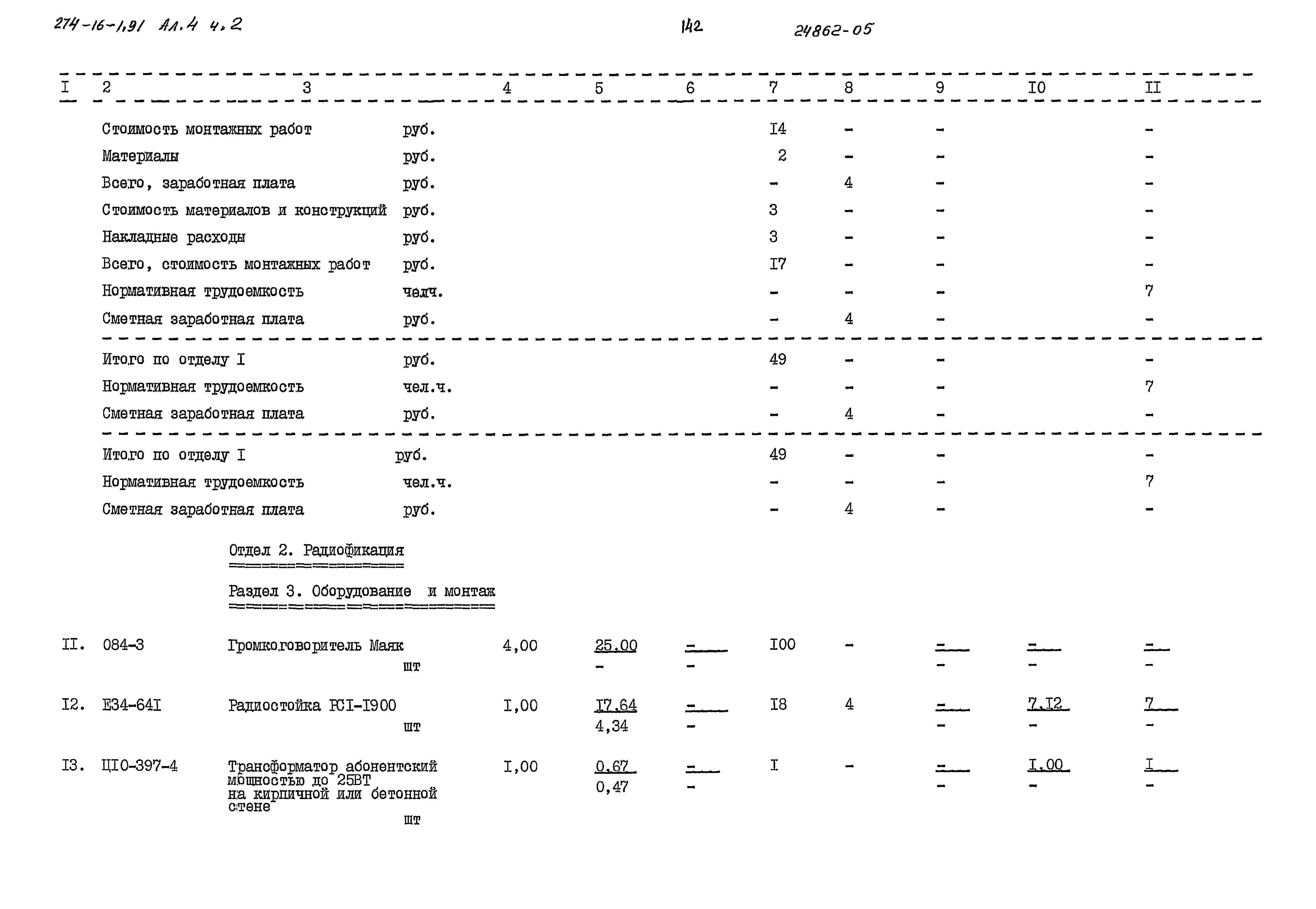 Типовой проект 274-16-1.91