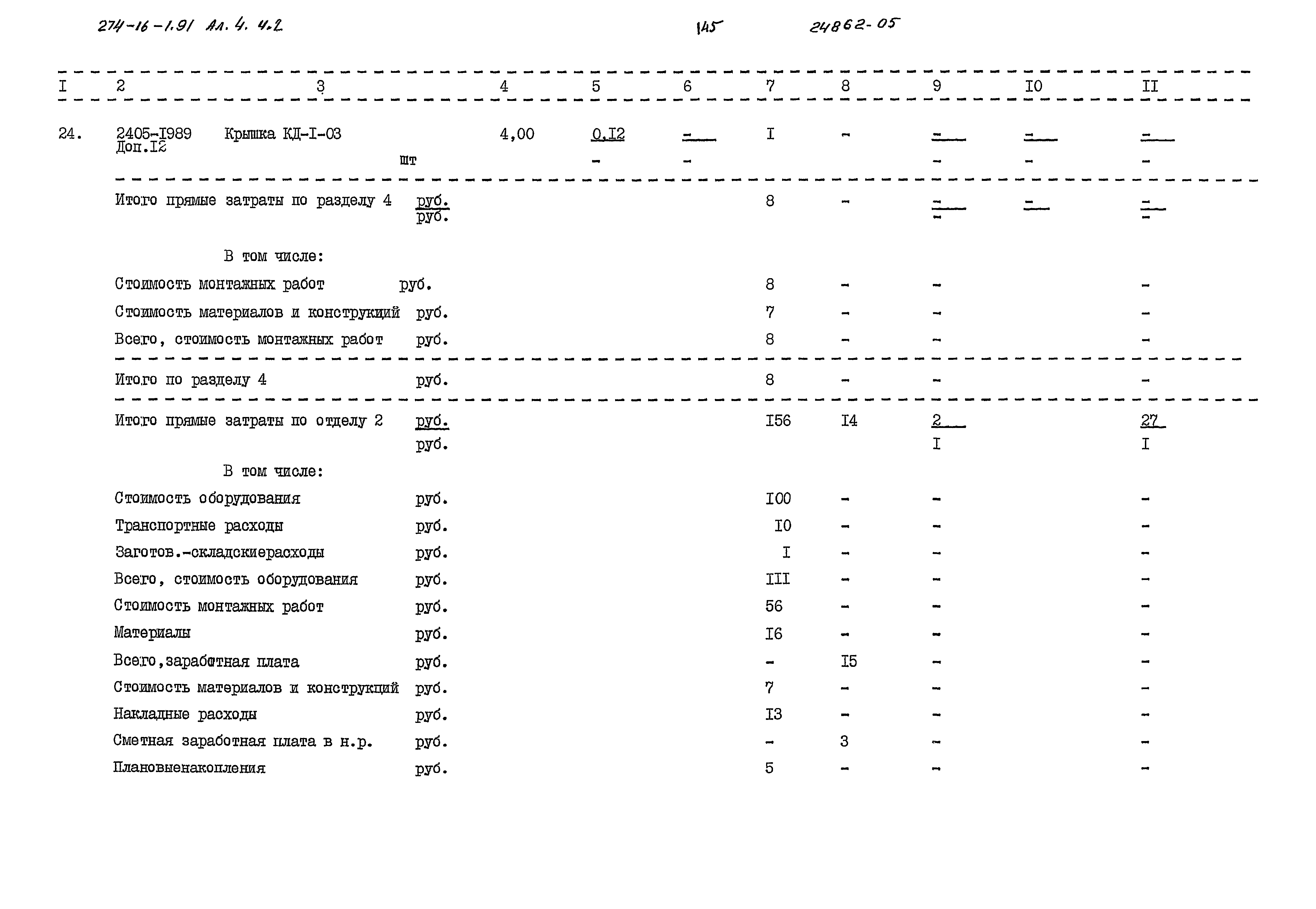 Типовой проект 274-16-1.91