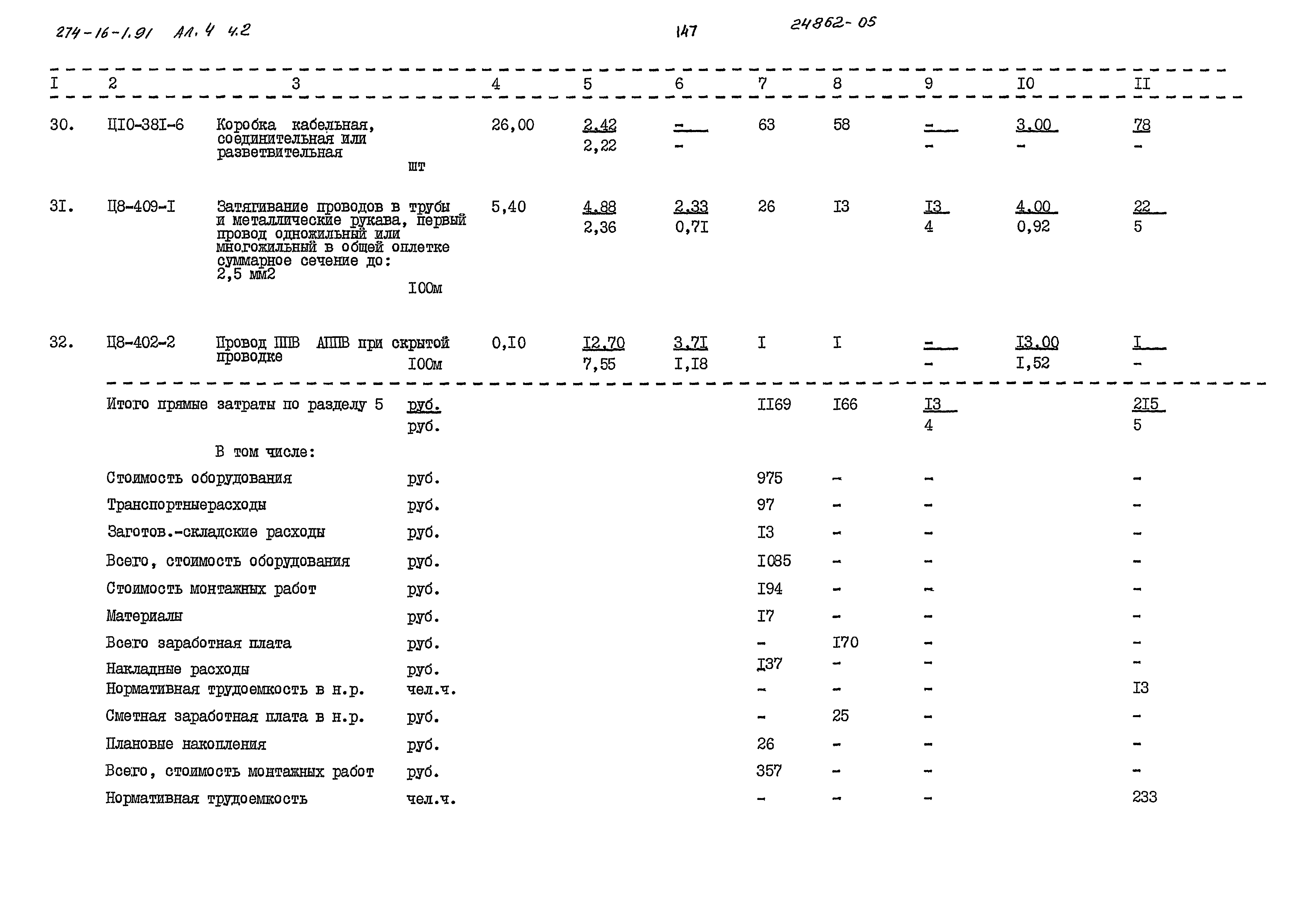 Типовой проект 274-16-1.91