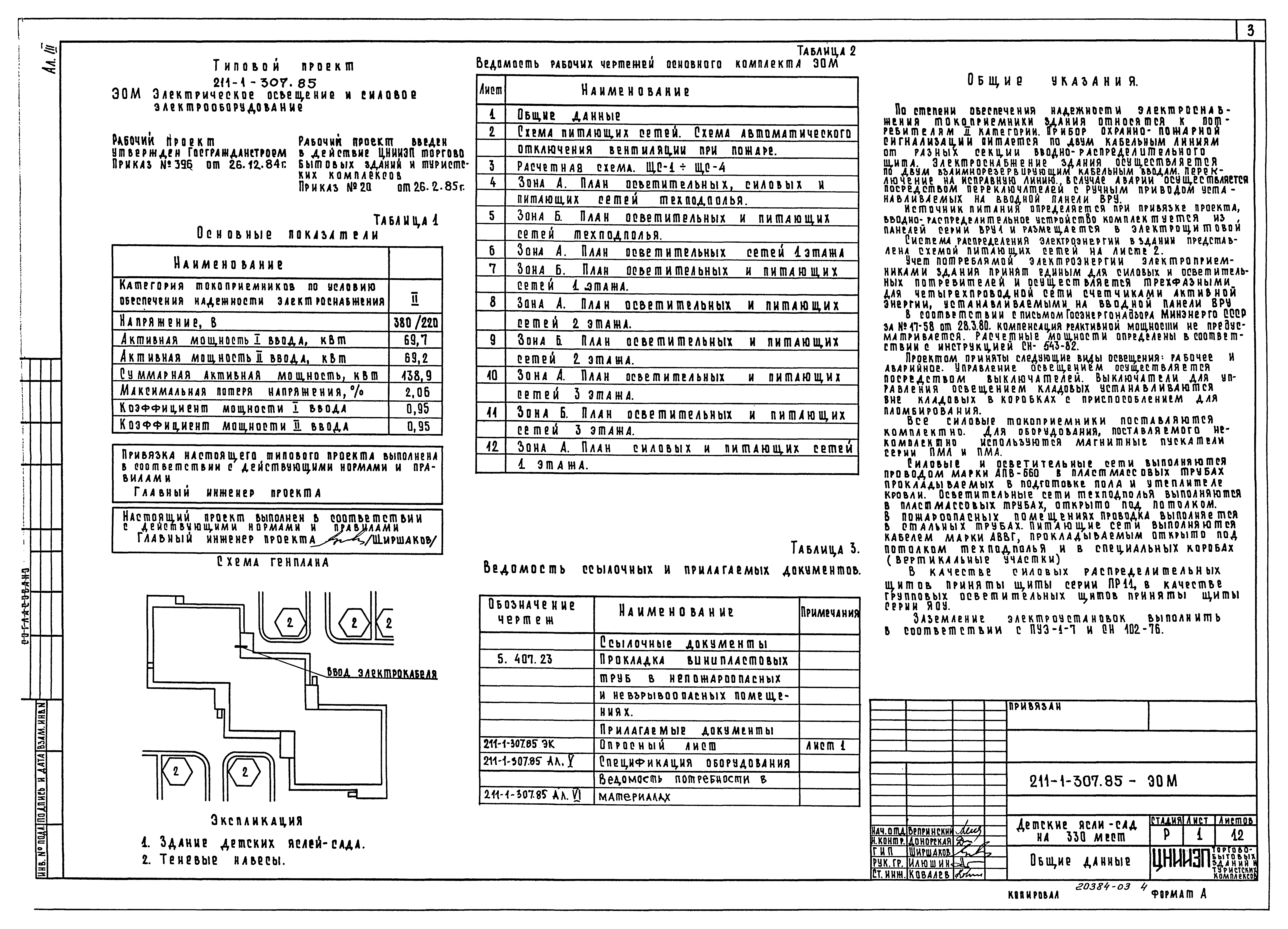 Типовой проект 211-1-307.85