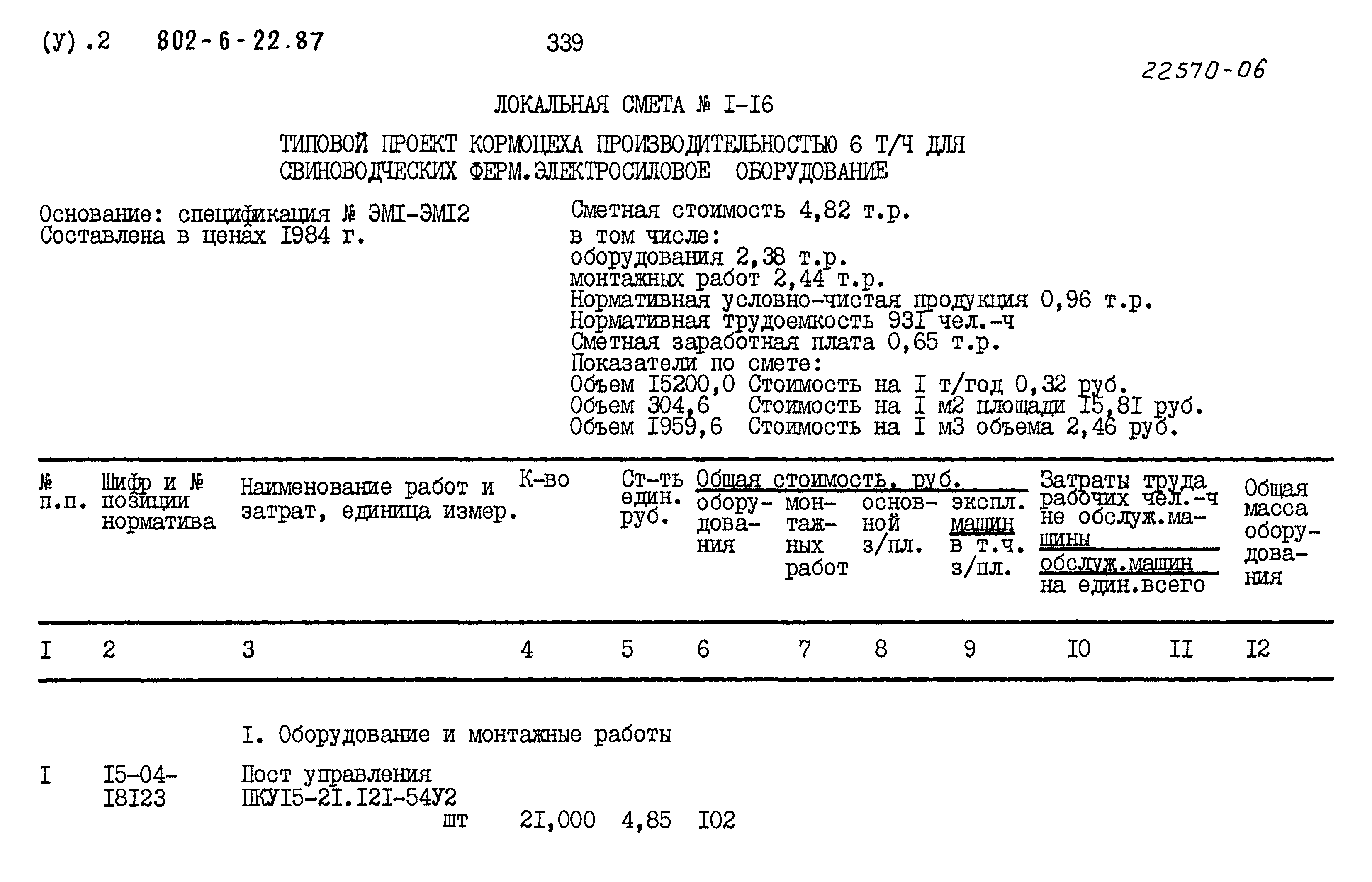 Типовой проект 802-6-22.87